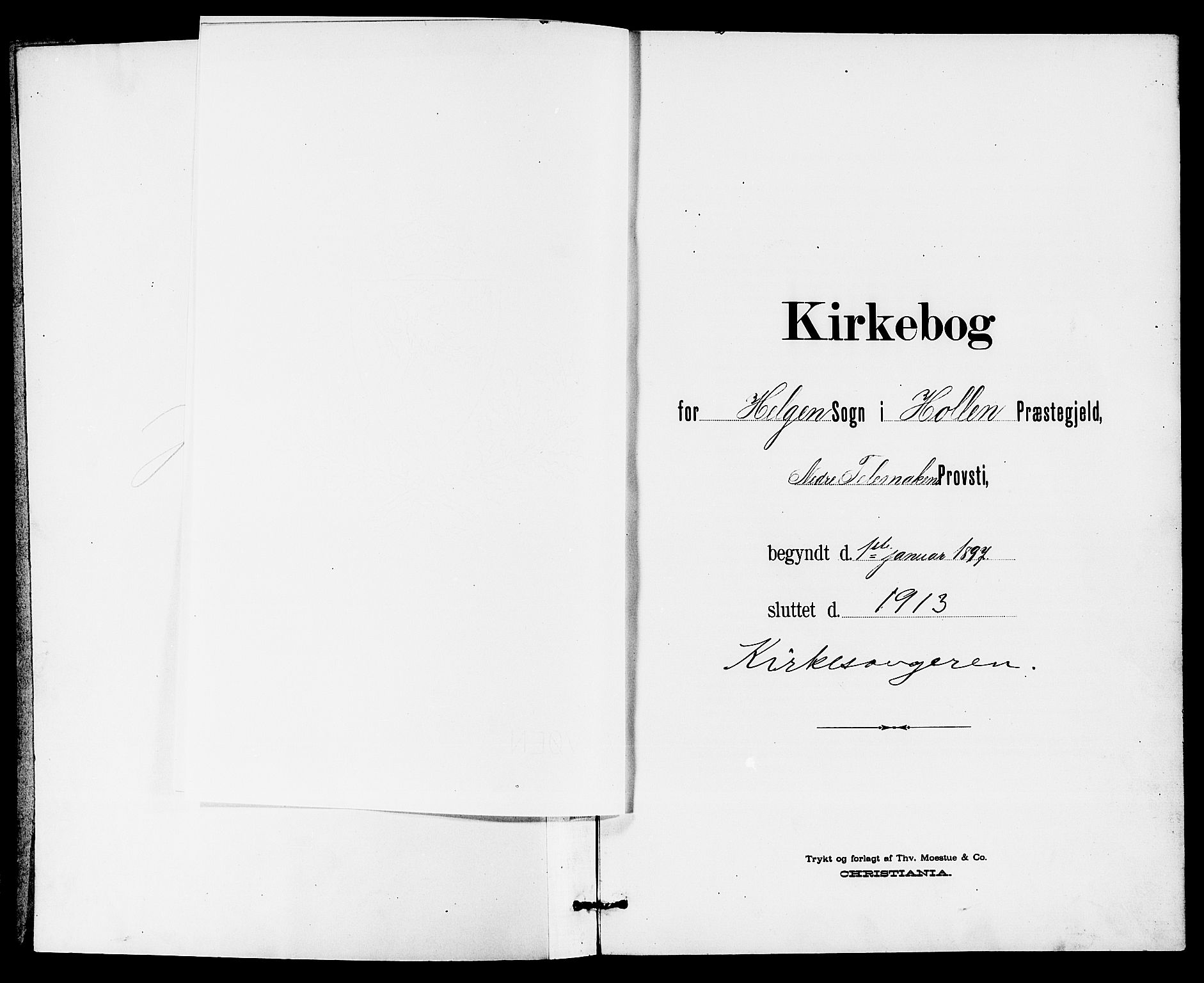 Holla kirkebøker, AV/SAKO-A-272/G/Gb/L0002: Parish register (copy) no. II 2, 1897-1913