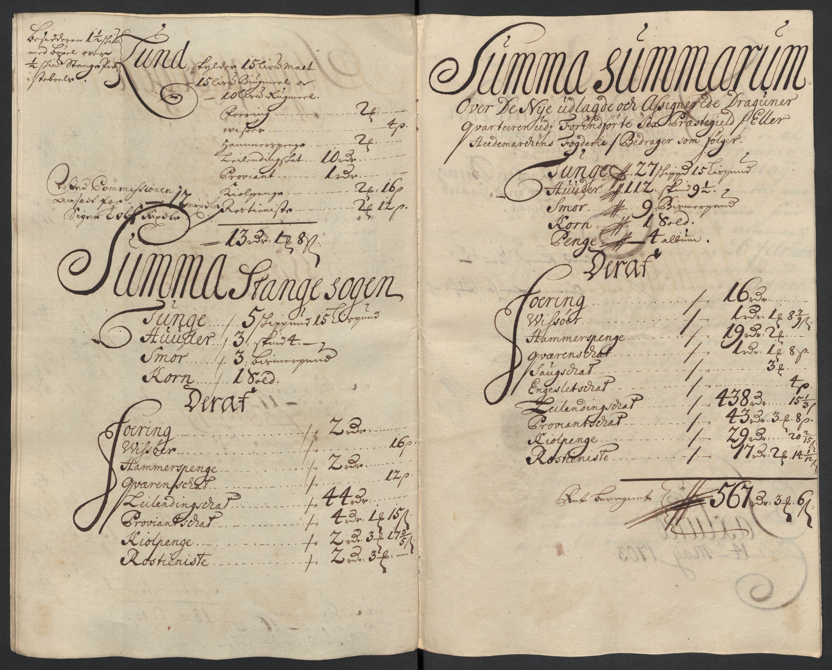 Rentekammeret inntil 1814, Reviderte regnskaper, Fogderegnskap, AV/RA-EA-4092/R16/L1041: Fogderegnskap Hedmark, 1703-1704, p. 147