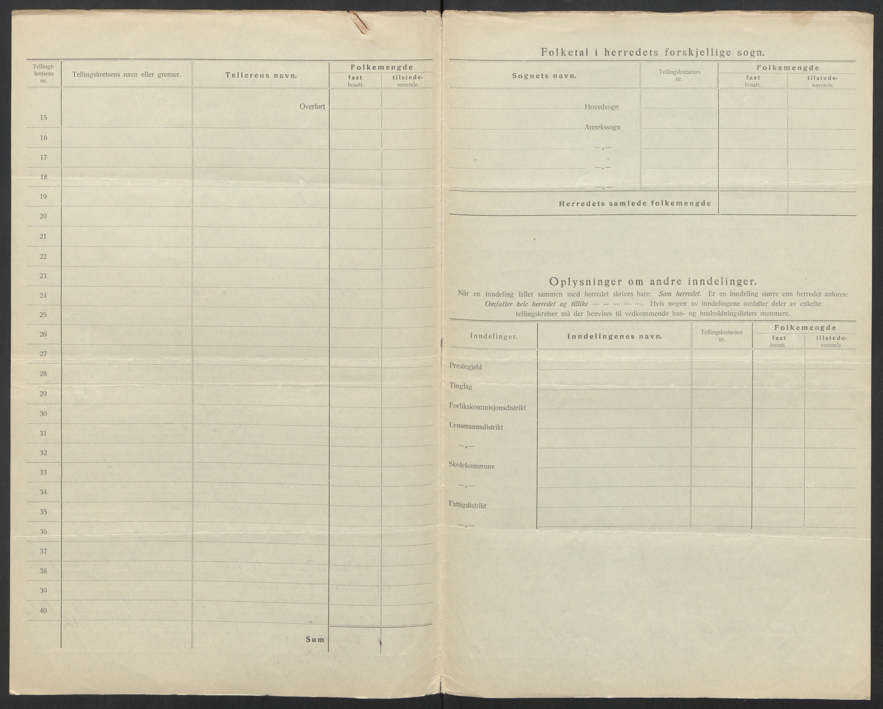 SAT, 1920 census for Leirfjord, 1920, p. 6