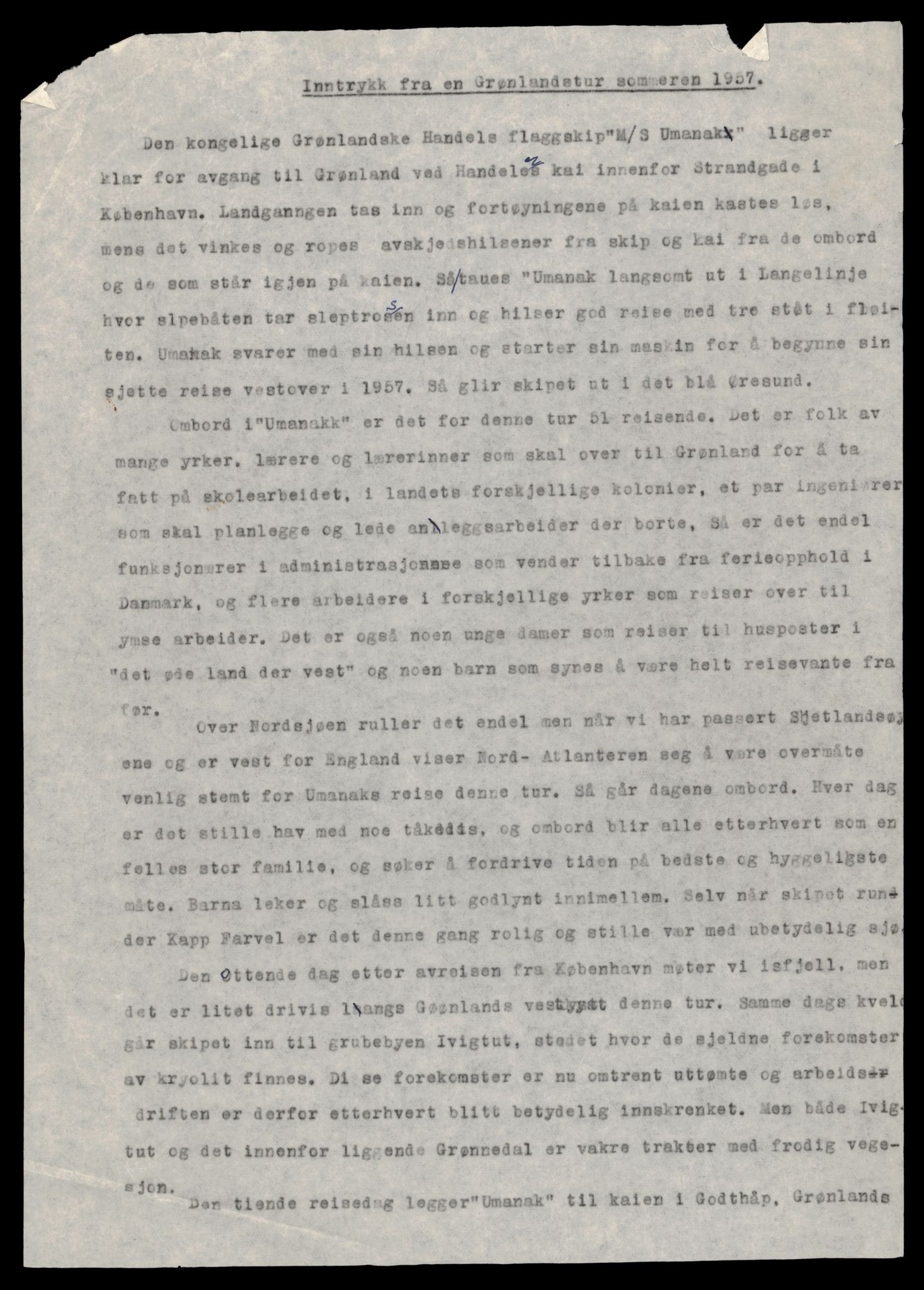 Reindriftsforvaltningen Nordland, AV/SAT-A-5309/E/Ea/L0001/0003: Skriv og korrespondanse ordnet etter avsender / Skriv fra lappefogd Peder Hagen, 1947-1961, p. 3