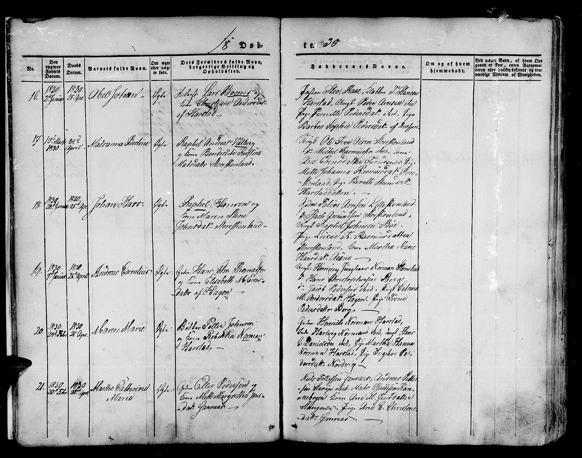 Trondenes sokneprestkontor, SATØ/S-1319/H/Ha/L0007kirke: Parish register (official) no. 7, 1827-1841