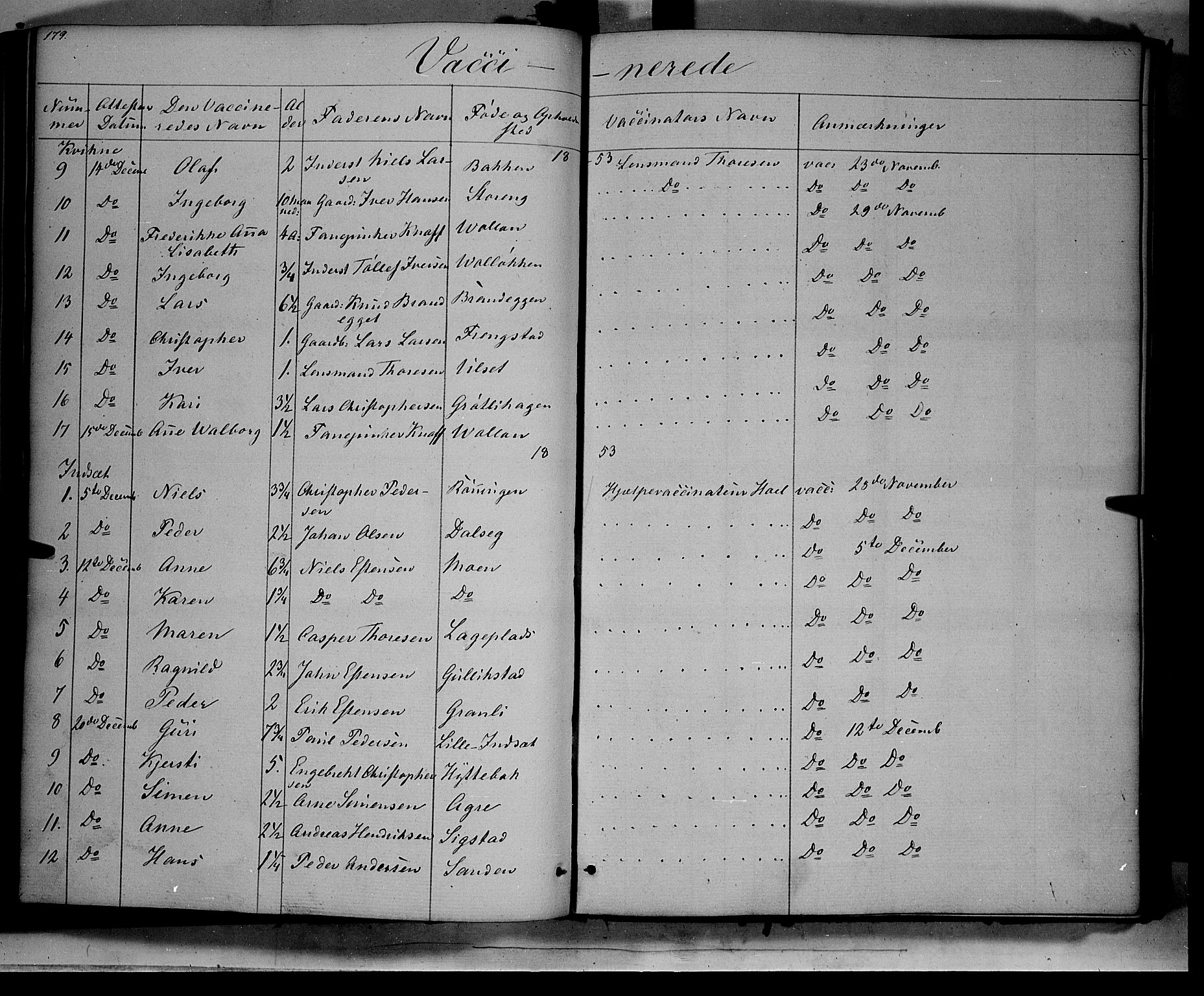 Kvikne prestekontor, AV/SAH-PREST-064/H/Ha/Haa/L0005: Parish register (official) no. 5, 1841-1862, p. 179