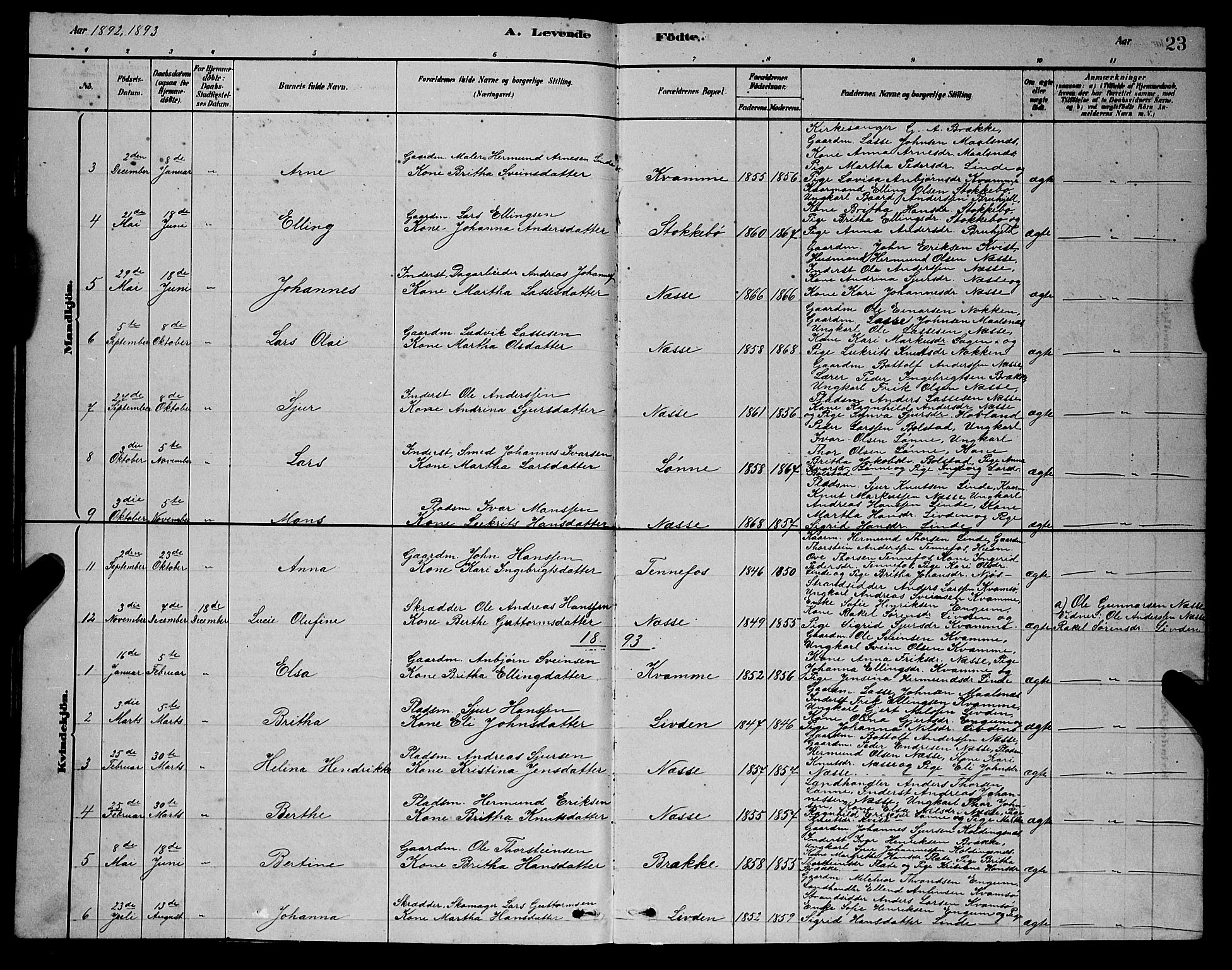 Balestrand sokneprestembete, AV/SAB-A-79601/H/Hab/Habc/L0002: Parish register (copy) no. C 2, 1878-1895, p. 23