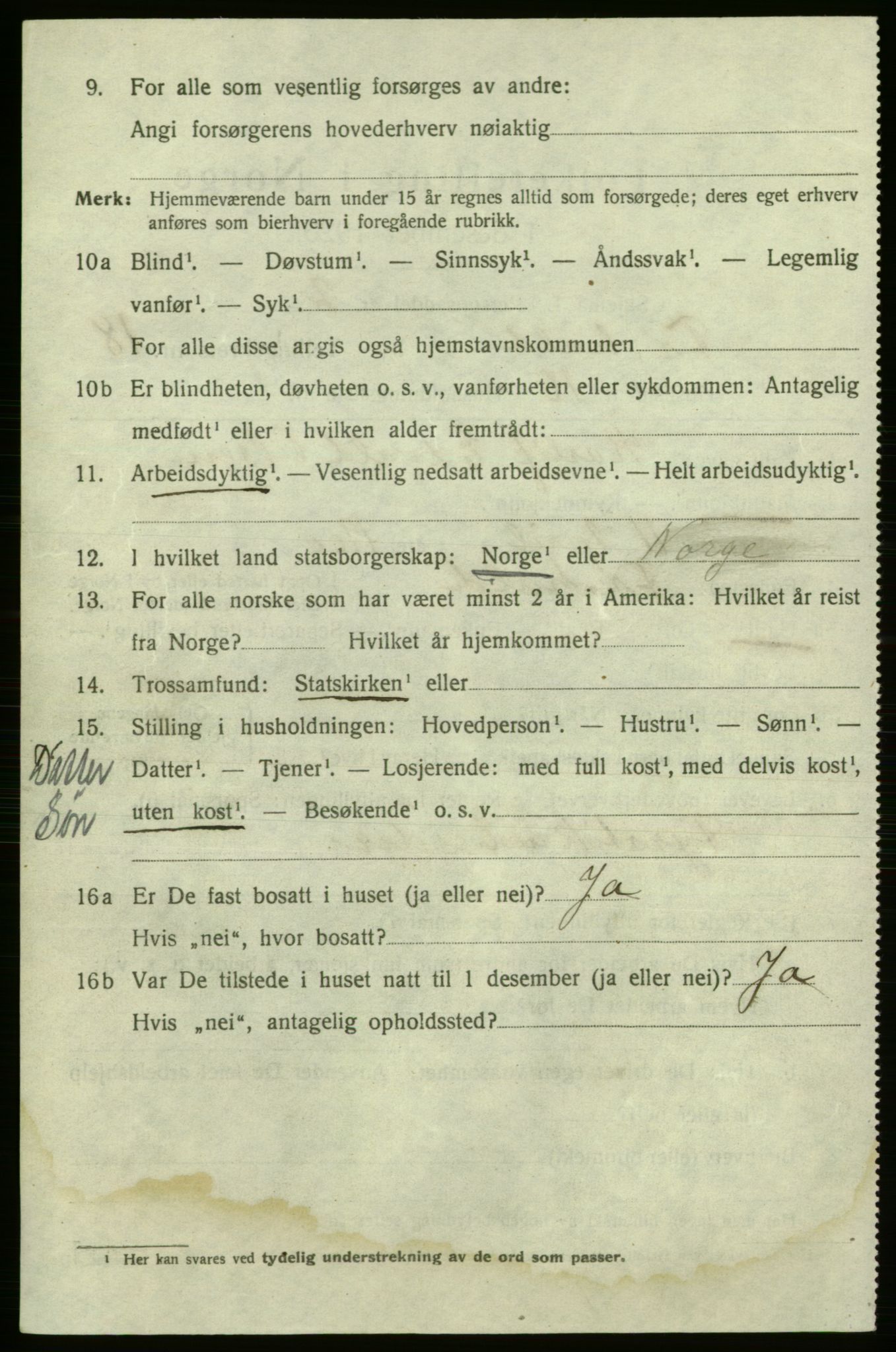 SAO, 1920 census for Fredrikshald, 1920, p. 27326