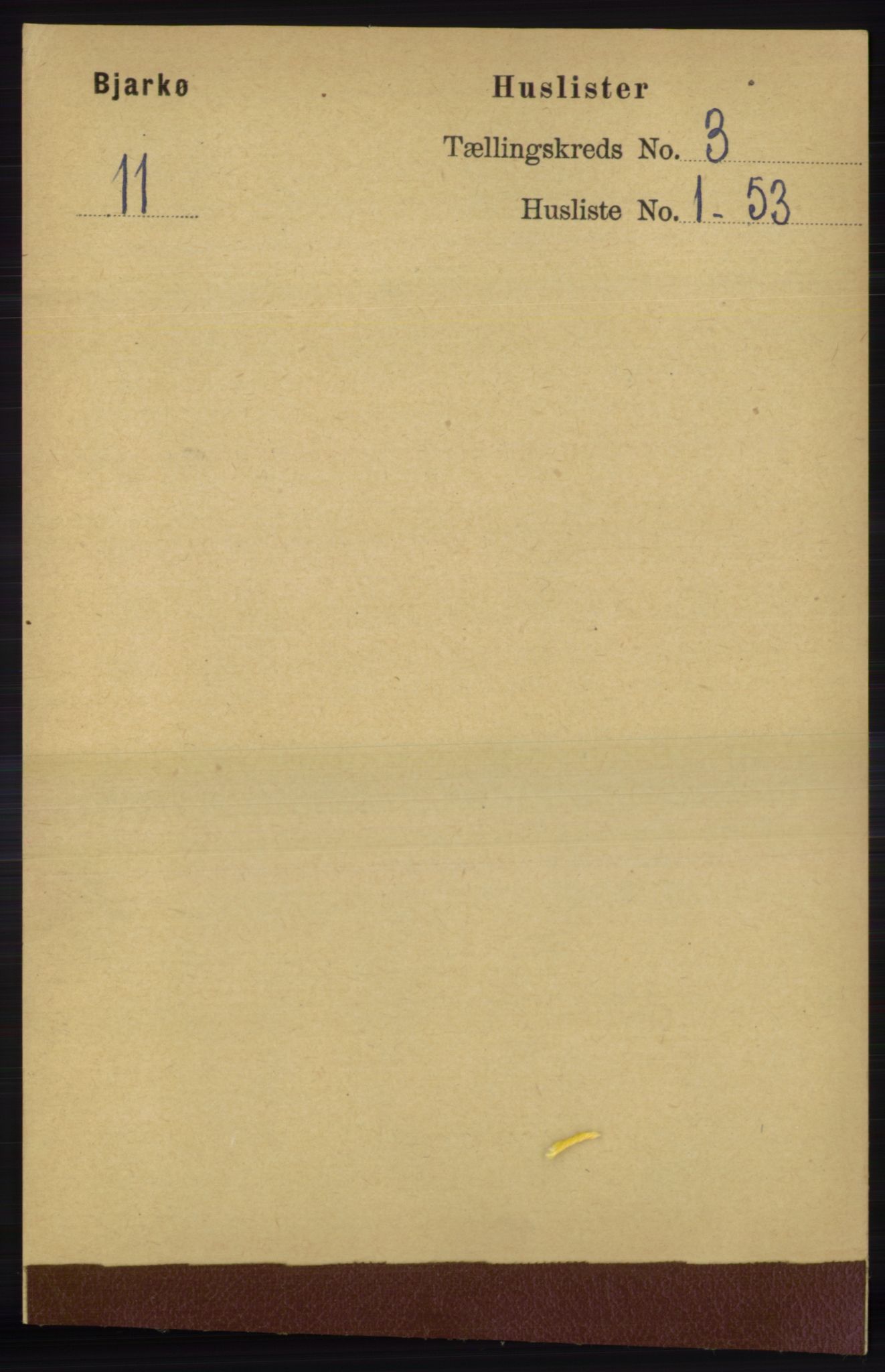 RA, 1891 census for 1915 Bjarkøy, 1891, p. 1480