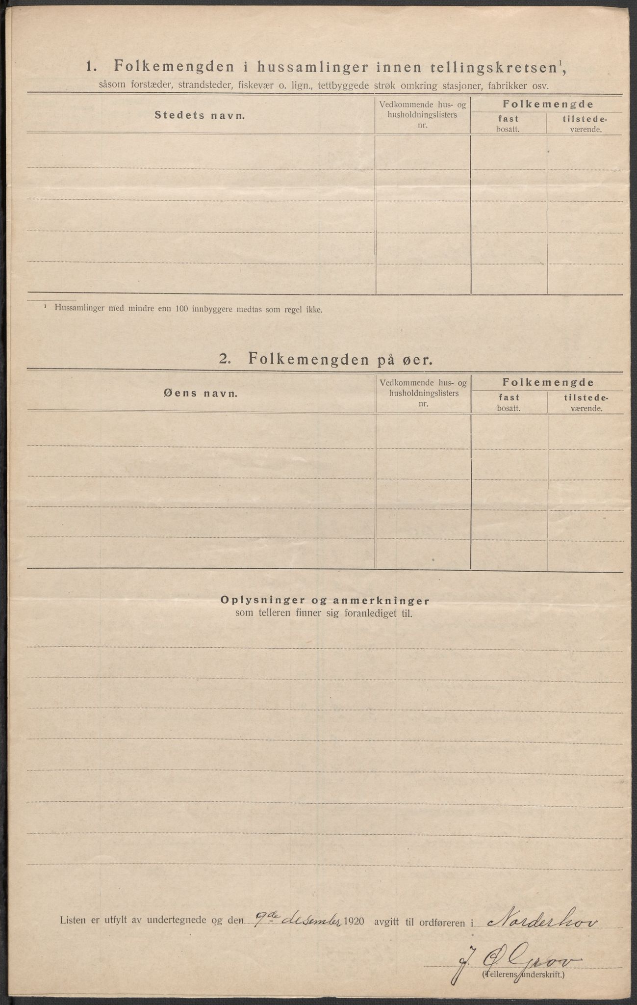 SAKO, 1920 census for Norderhov, 1920, p. 38