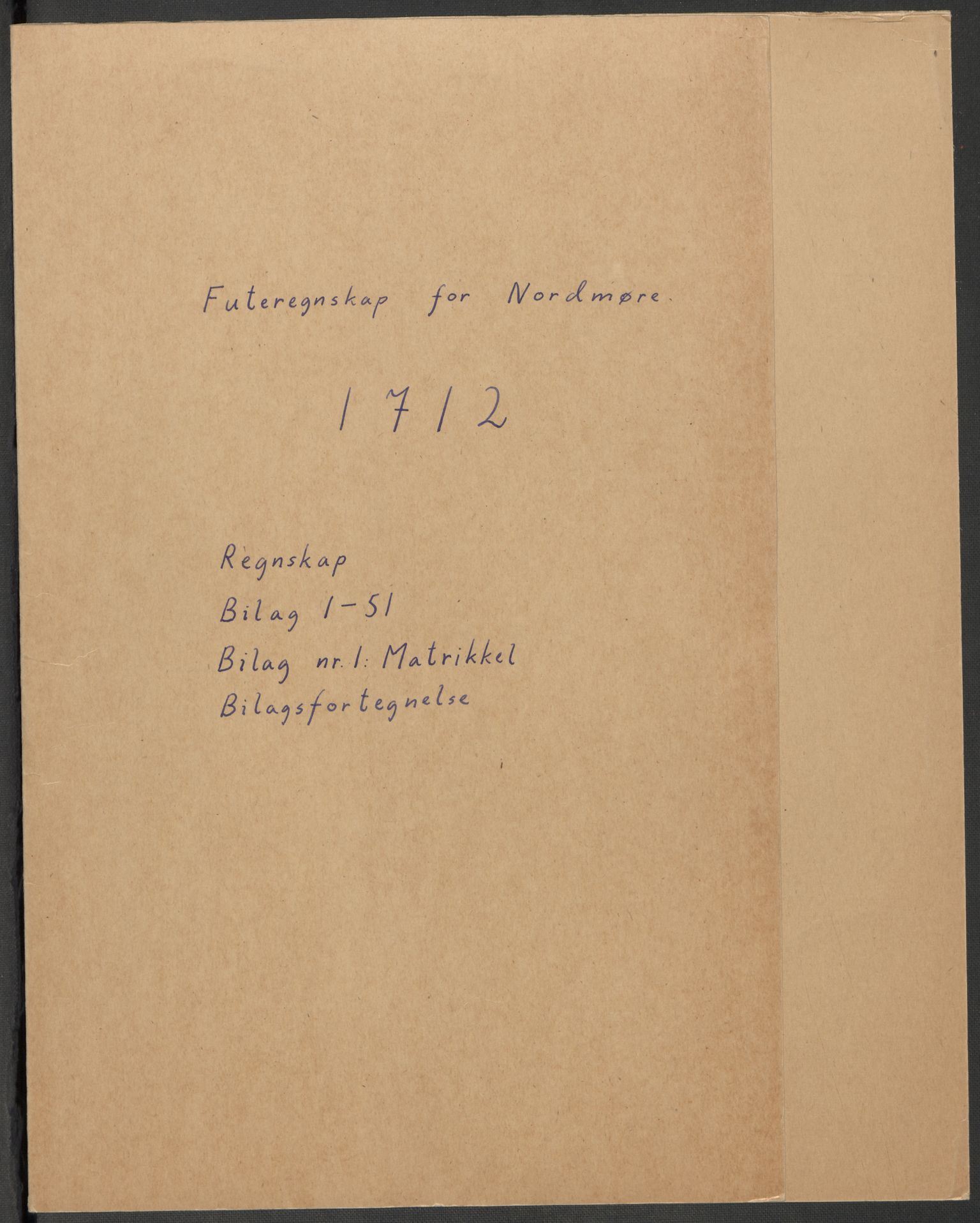 Rentekammeret inntil 1814, Reviderte regnskaper, Fogderegnskap, RA/EA-4092/R56/L3746: Fogderegnskap Nordmøre, 1712, p. 2