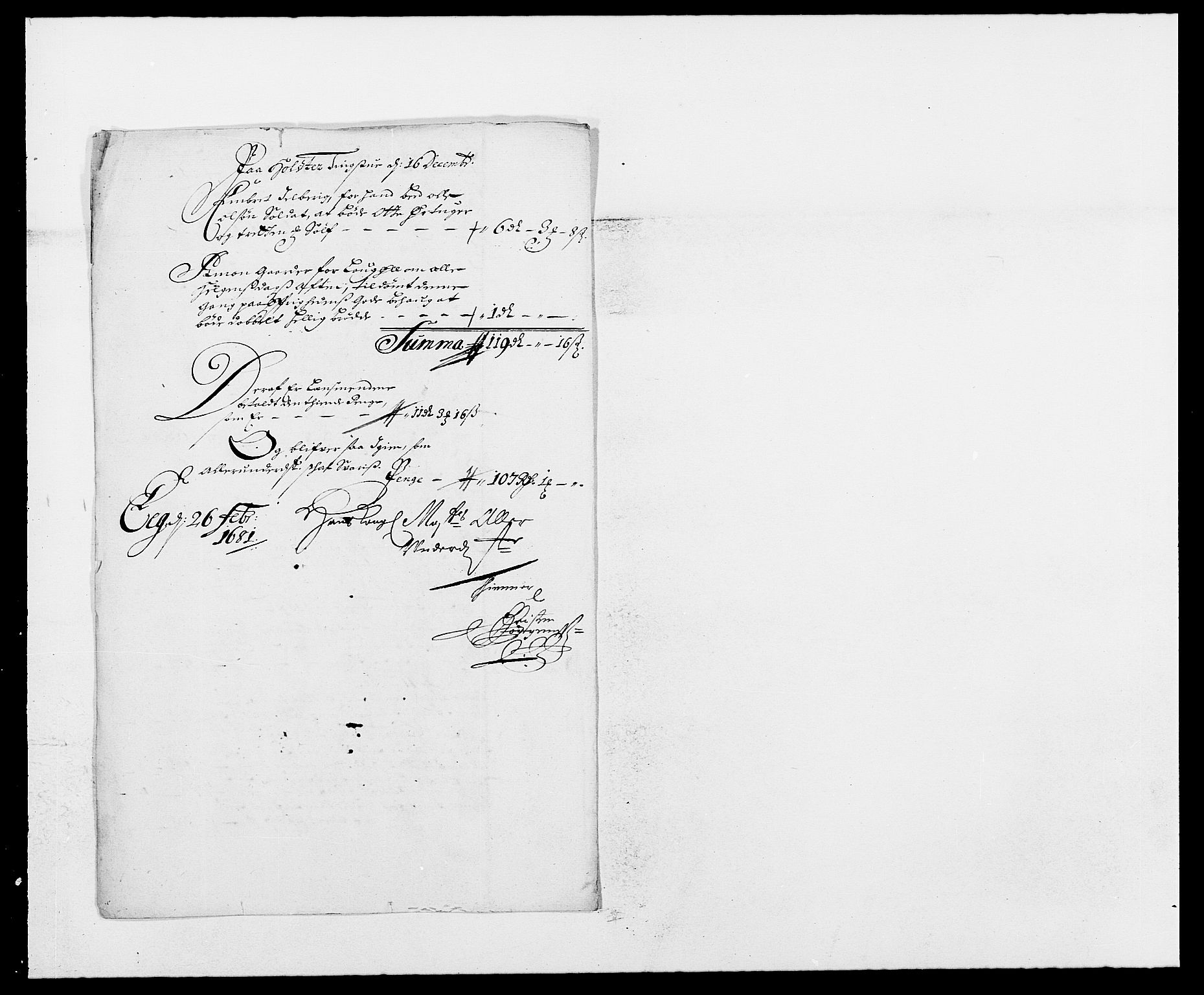 Rentekammeret inntil 1814, Reviderte regnskaper, Fogderegnskap, RA/EA-4092/R12/L0696: Fogderegnskap Øvre Romerike, 1681, p. 97