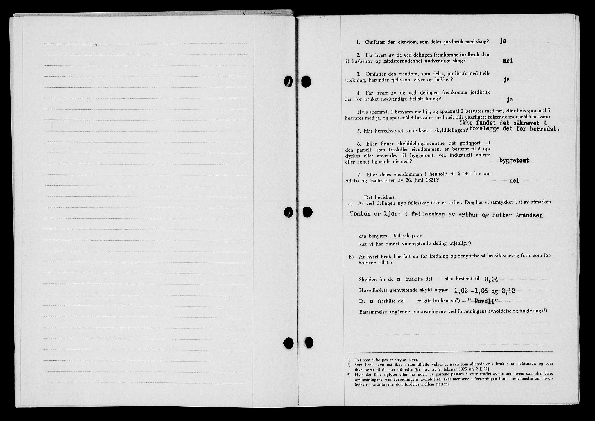 Flekkefjord sorenskriveri, SAK/1221-0001/G/Gb/Gba/L0060: Mortgage book no. A-8, 1945-1946, Diary no: : 457/1945