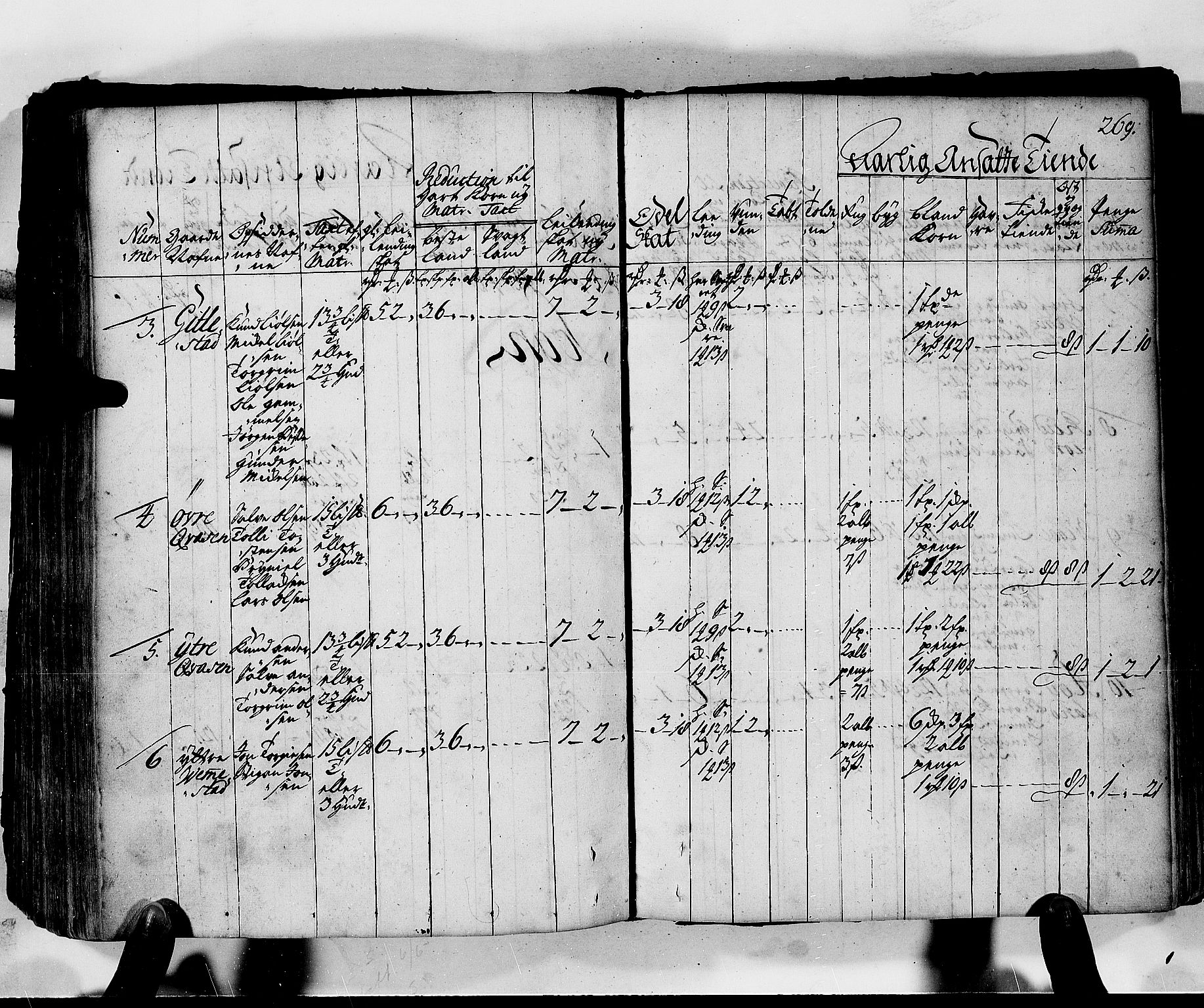Rentekammeret inntil 1814, Realistisk ordnet avdeling, AV/RA-EA-4070/N/Nb/Nbf/L0130: Lista matrikkelprotokoll, 1723, p. 269