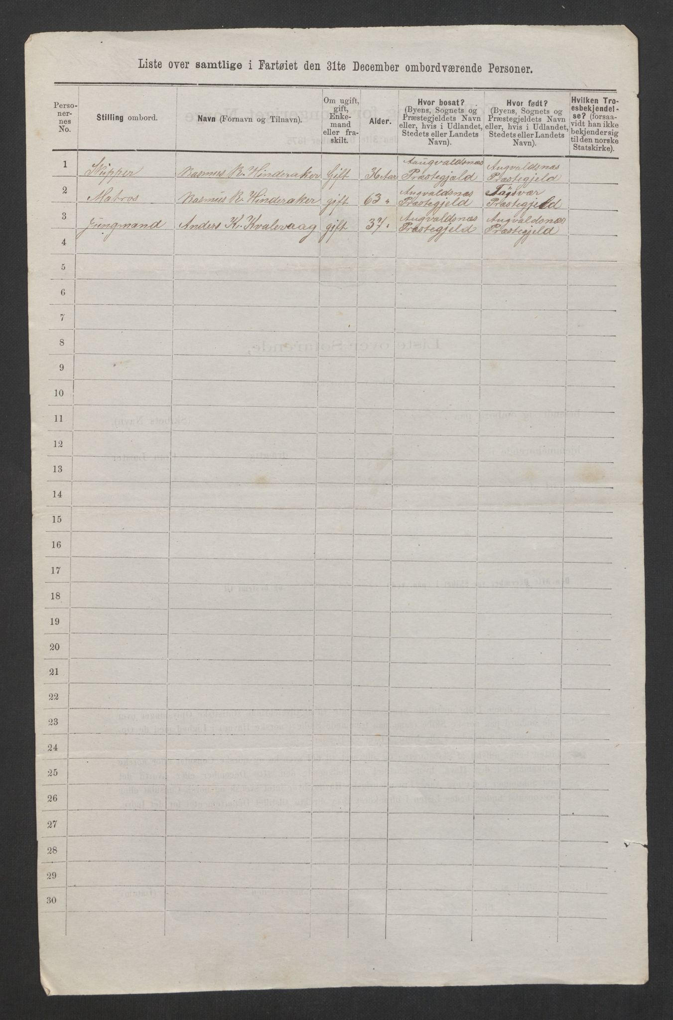 RA, 1875 census, lists of crew on ships: Ships in domestic ports, 1875, p. 49