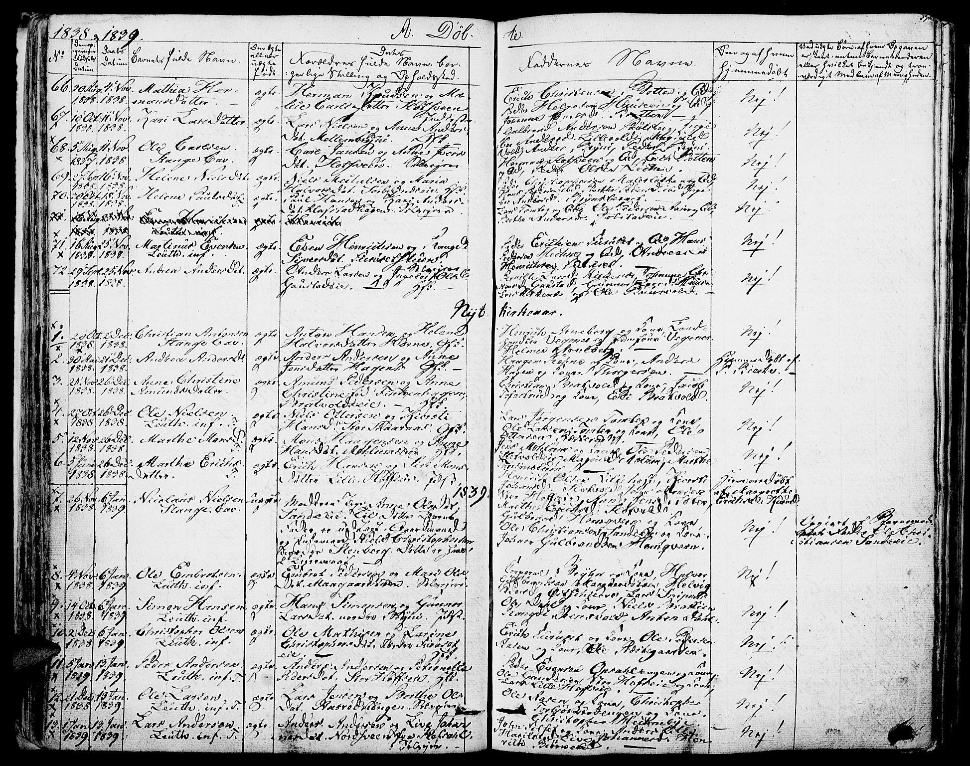 Romedal prestekontor, SAH/PREST-004/K/L0003: Parish register (official) no. 3, 1829-1846, p. 59