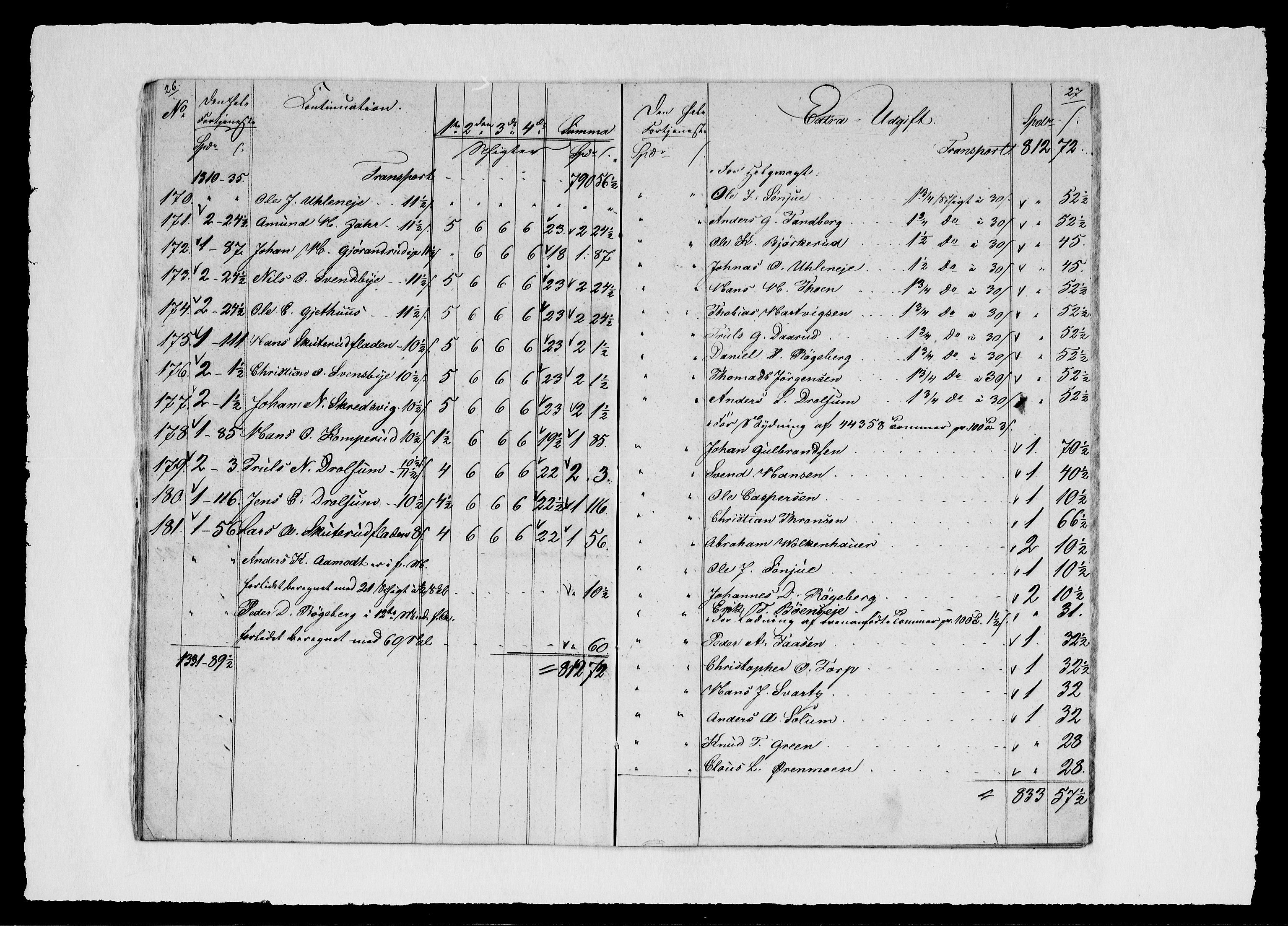 Modums Blaafarveværk, AV/RA-PA-0157/G/Gd/Gdd/L0261/0001: -- / Regning over gruver pukkverk m.v., 1835, p. 15