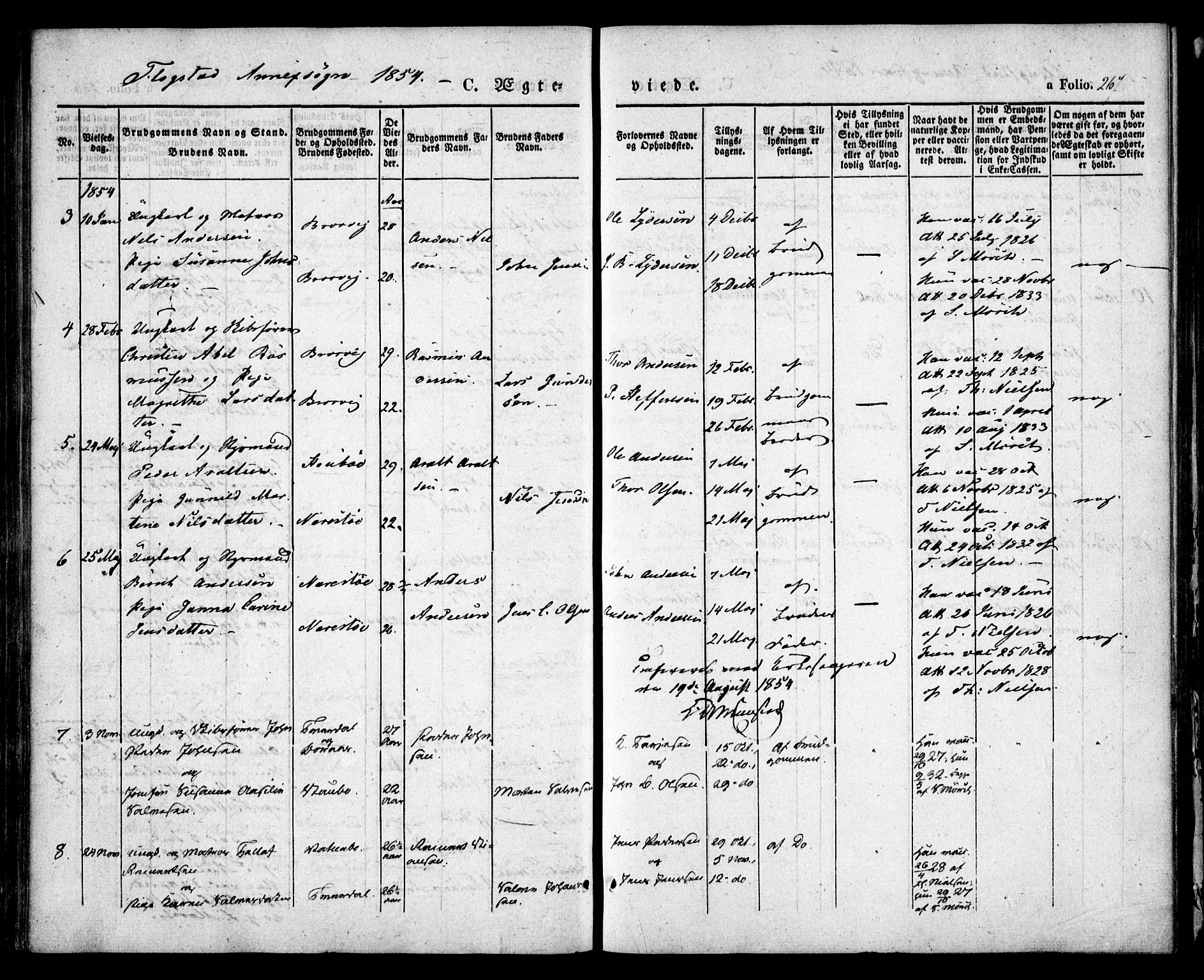 Dypvåg sokneprestkontor, SAK/1111-0007/F/Fa/Faa/L0005: Parish register (official) no. A 5, 1841-1854, p. 267