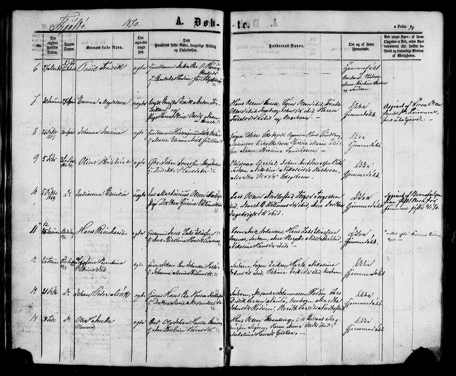 Ministerialprotokoller, klokkerbøker og fødselsregistre - Nordland, AV/SAT-A-1459/817/L0262: Parish register (official) no. 817A03/ 1, 1862-1877, p. 34