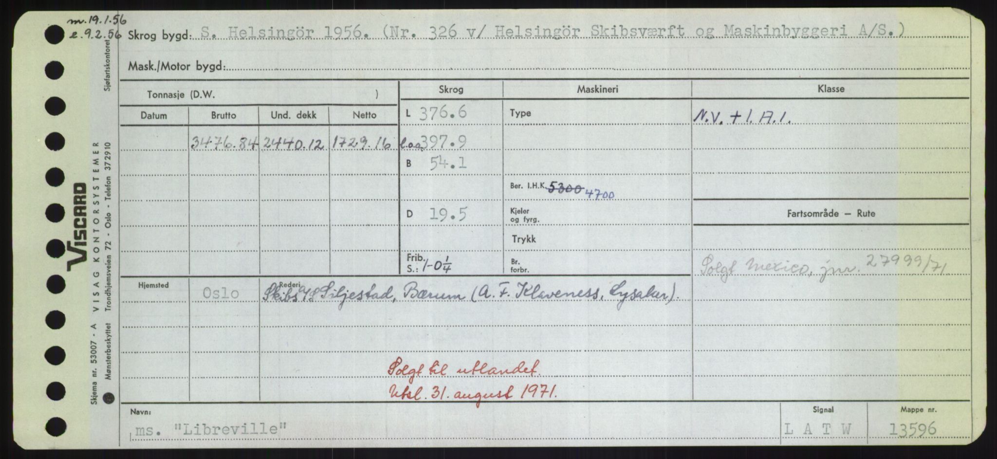 Sjøfartsdirektoratet med forløpere, Skipsmålingen, RA/S-1627/H/Hd/L0023: Fartøy, Lia-Løv, p. 15