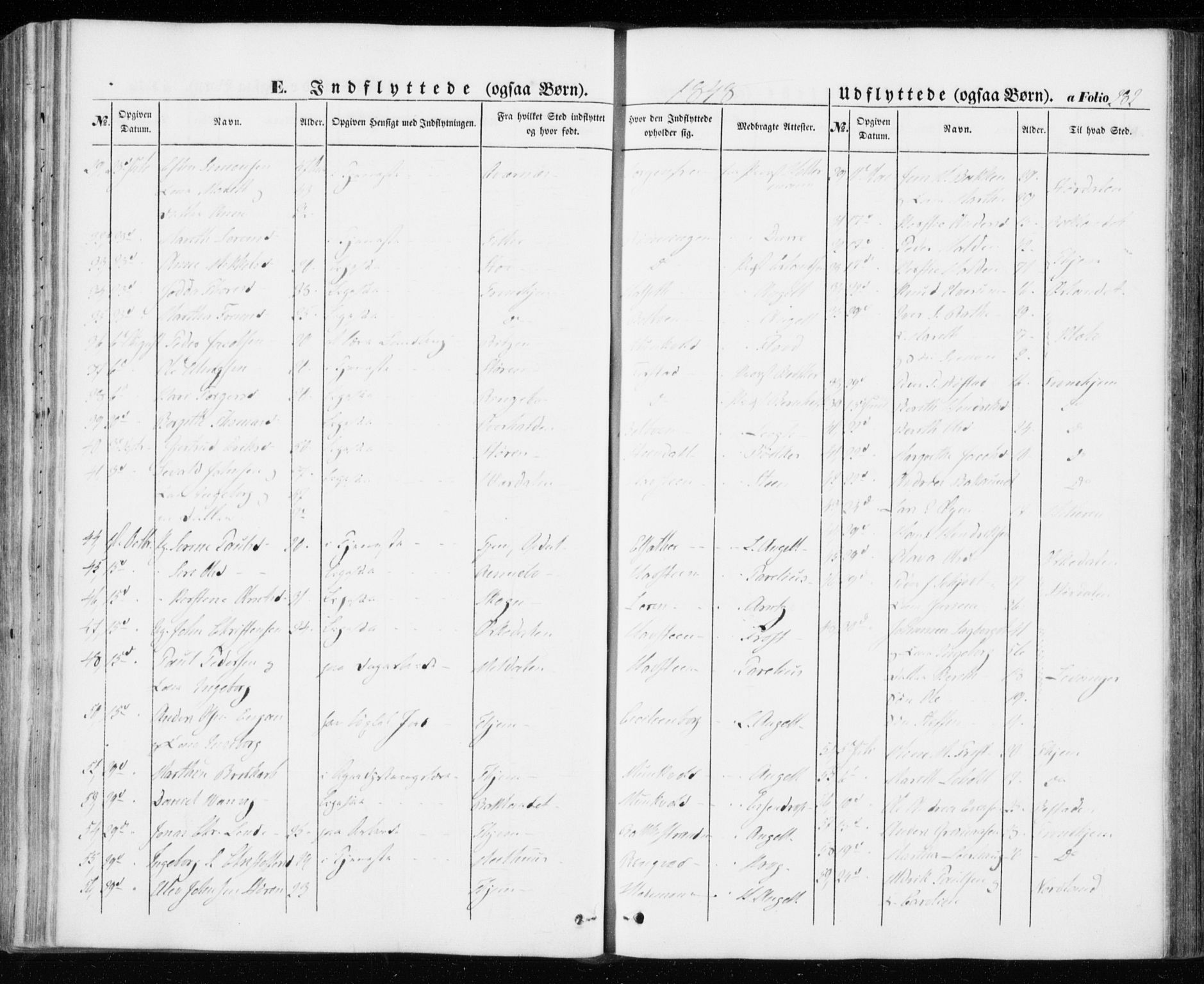 Ministerialprotokoller, klokkerbøker og fødselsregistre - Sør-Trøndelag, AV/SAT-A-1456/606/L0291: Parish register (official) no. 606A06, 1848-1856, p. 282