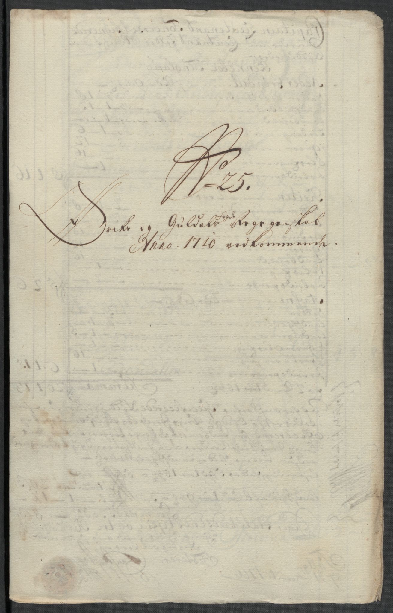 Rentekammeret inntil 1814, Reviderte regnskaper, Fogderegnskap, RA/EA-4092/R60/L3960: Fogderegnskap Orkdal og Gauldal, 1710, p. 320