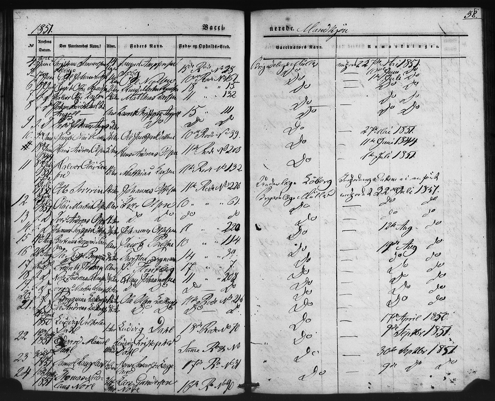 Domkirken sokneprestembete, AV/SAB-A-74801/H/Haa/L0046: Parish register (official) no. F 1, 1841-1852, p. 38