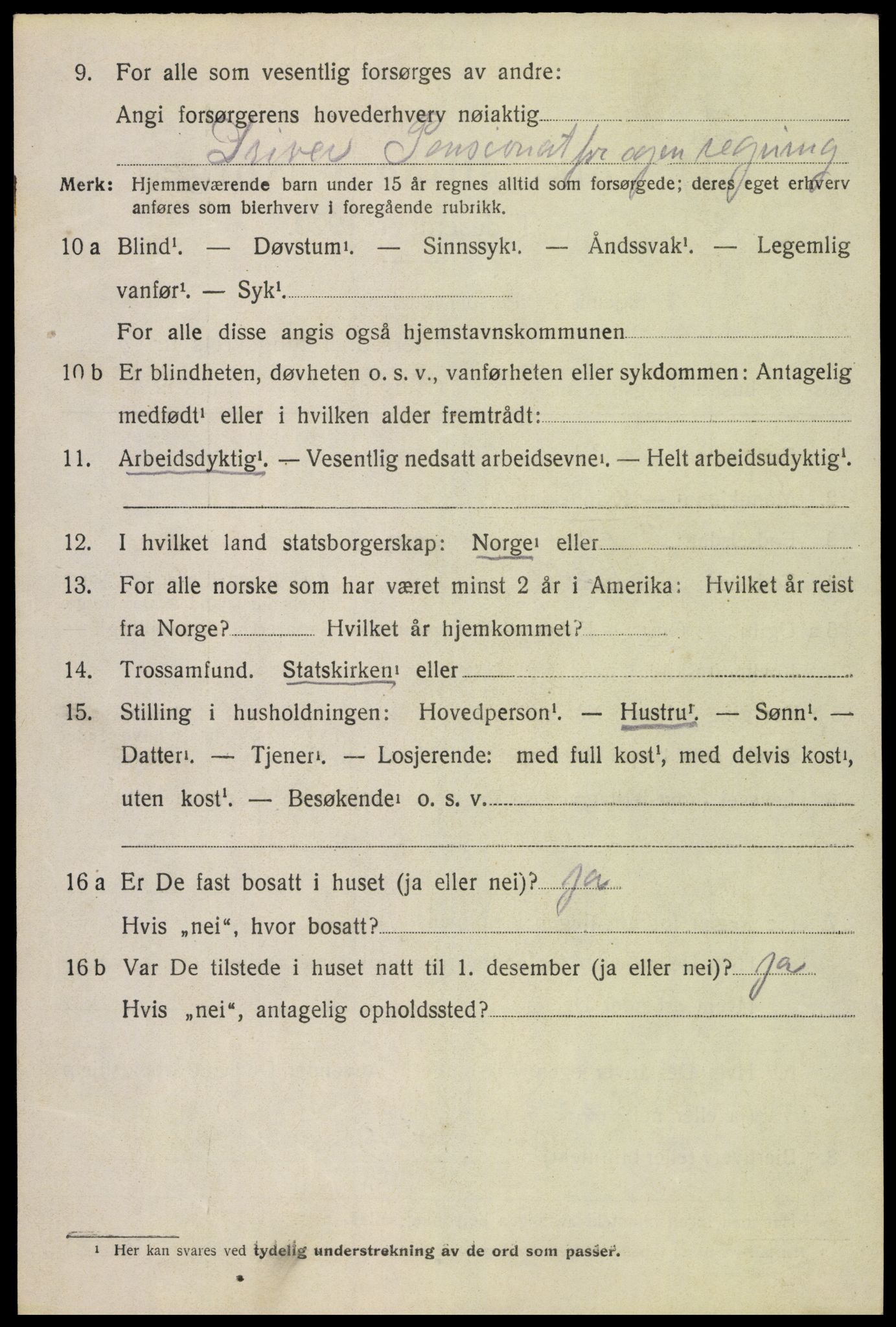 SAH, 1920 census for Stange, 1920, p. 18272