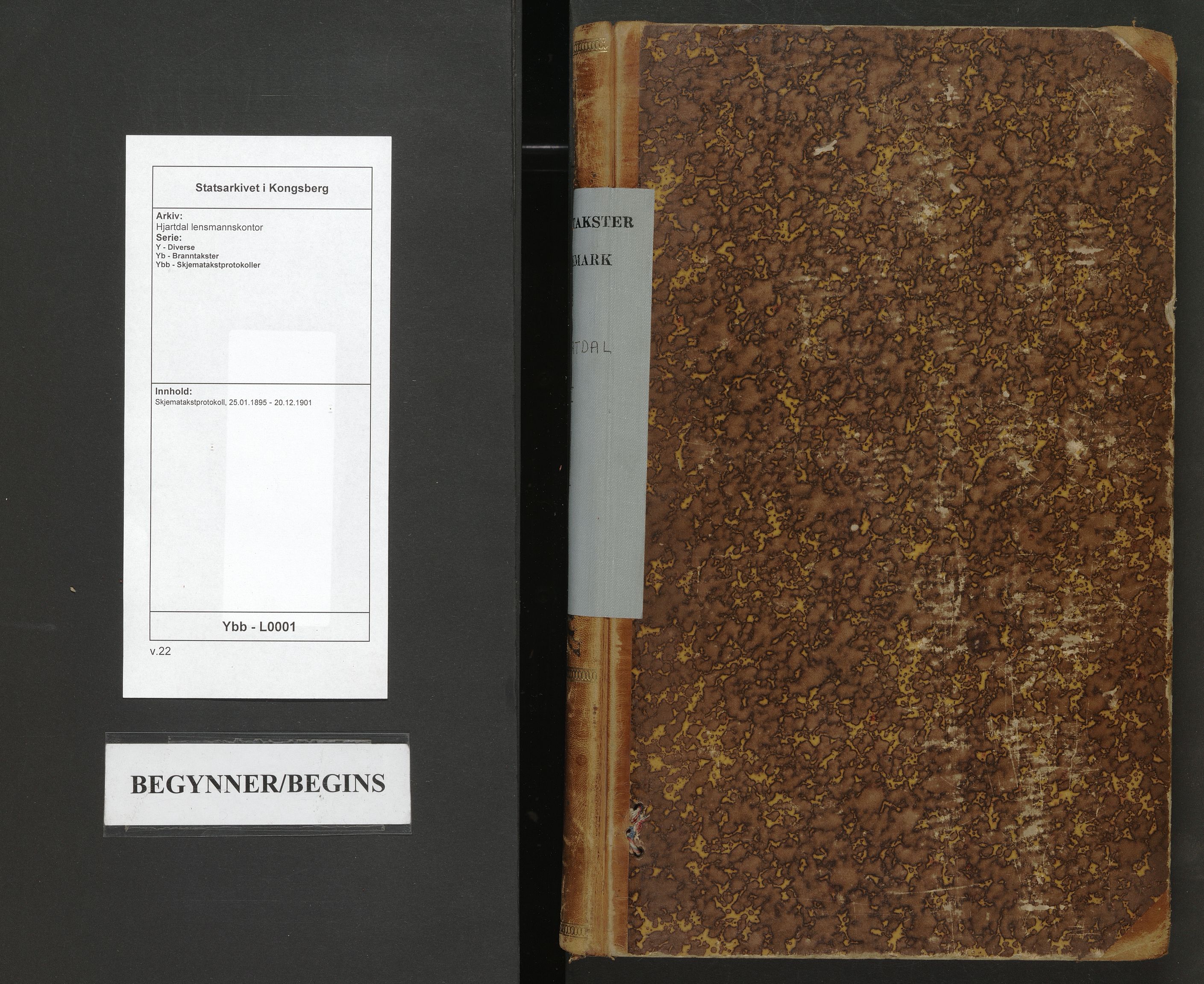 Hjartdal lensmannskontor, AV/SAKO-A-559/Y/Yb/Ybb/L0001: Skjematakstprotokoll, 1895-1901