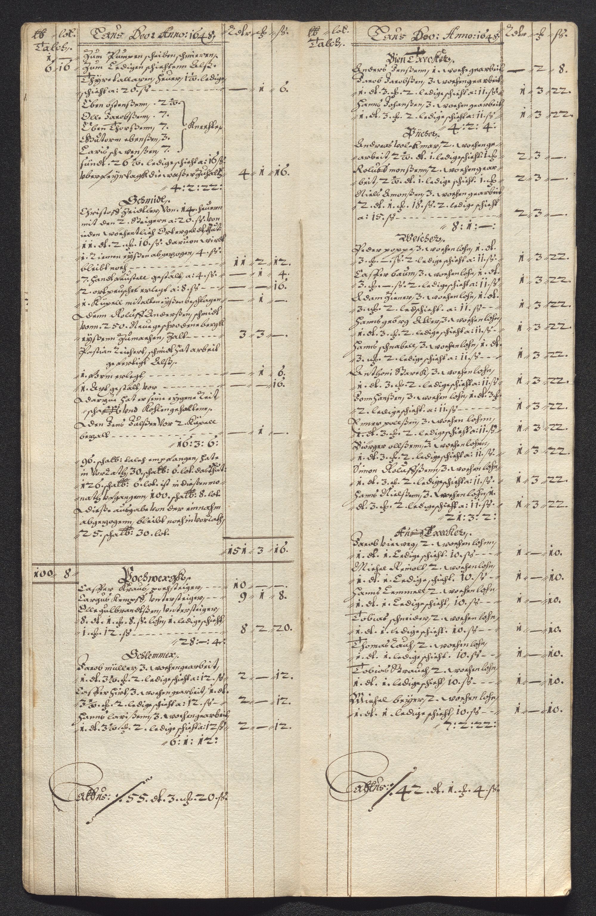 Kongsberg Sølvverk 1623-1816, AV/SAKO-EA-3135/001/D/Dc/Dcd/L0022: Utgiftsregnskap for gruver m.m., 1647-1648, p. 735