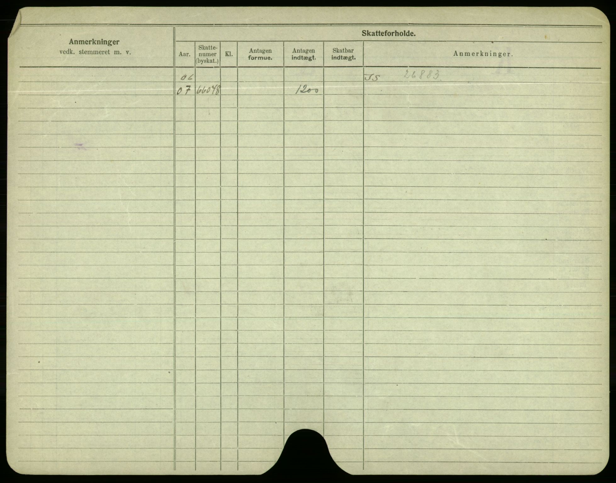 Oslo folkeregister, Registerkort, SAO/A-11715/F/Fa/Fac/L0003: Menn, 1906-1914, p. 1200b
