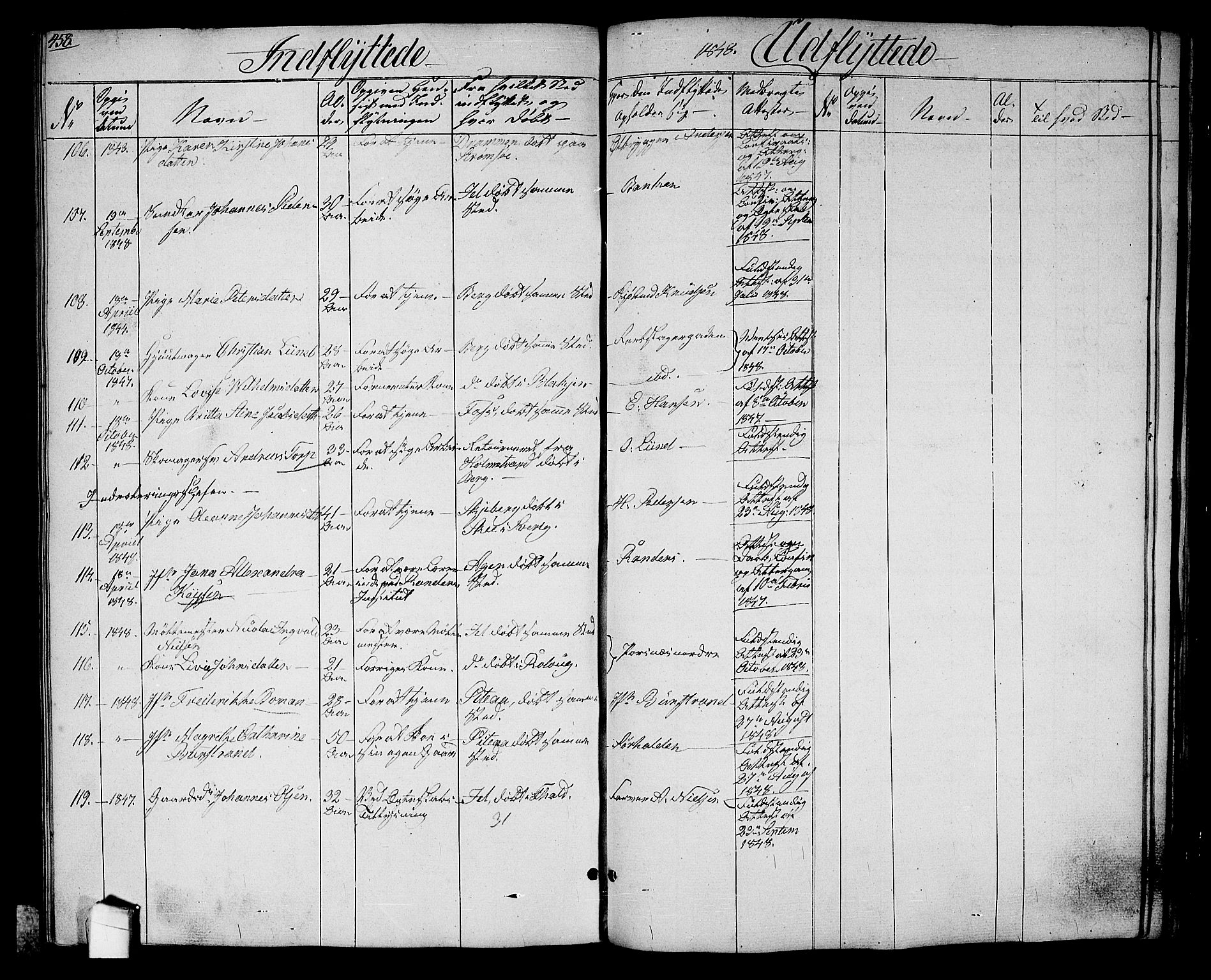 Halden prestekontor Kirkebøker, SAO/A-10909/G/Ga/L0004: Parish register (copy) no. 4, 1845-1854, p. 458