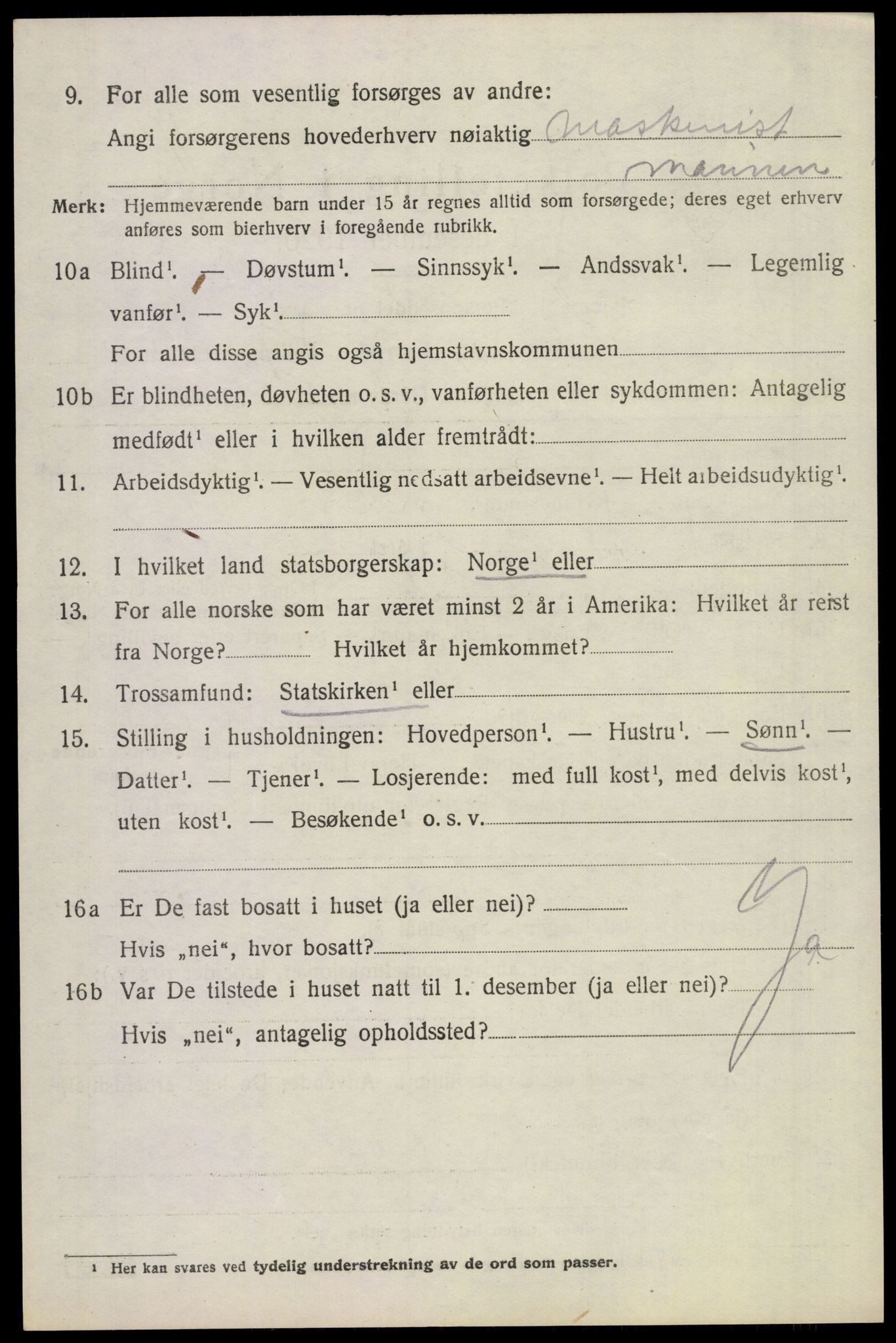 SAKO, 1920 census for Borre, 1920, p. 4907