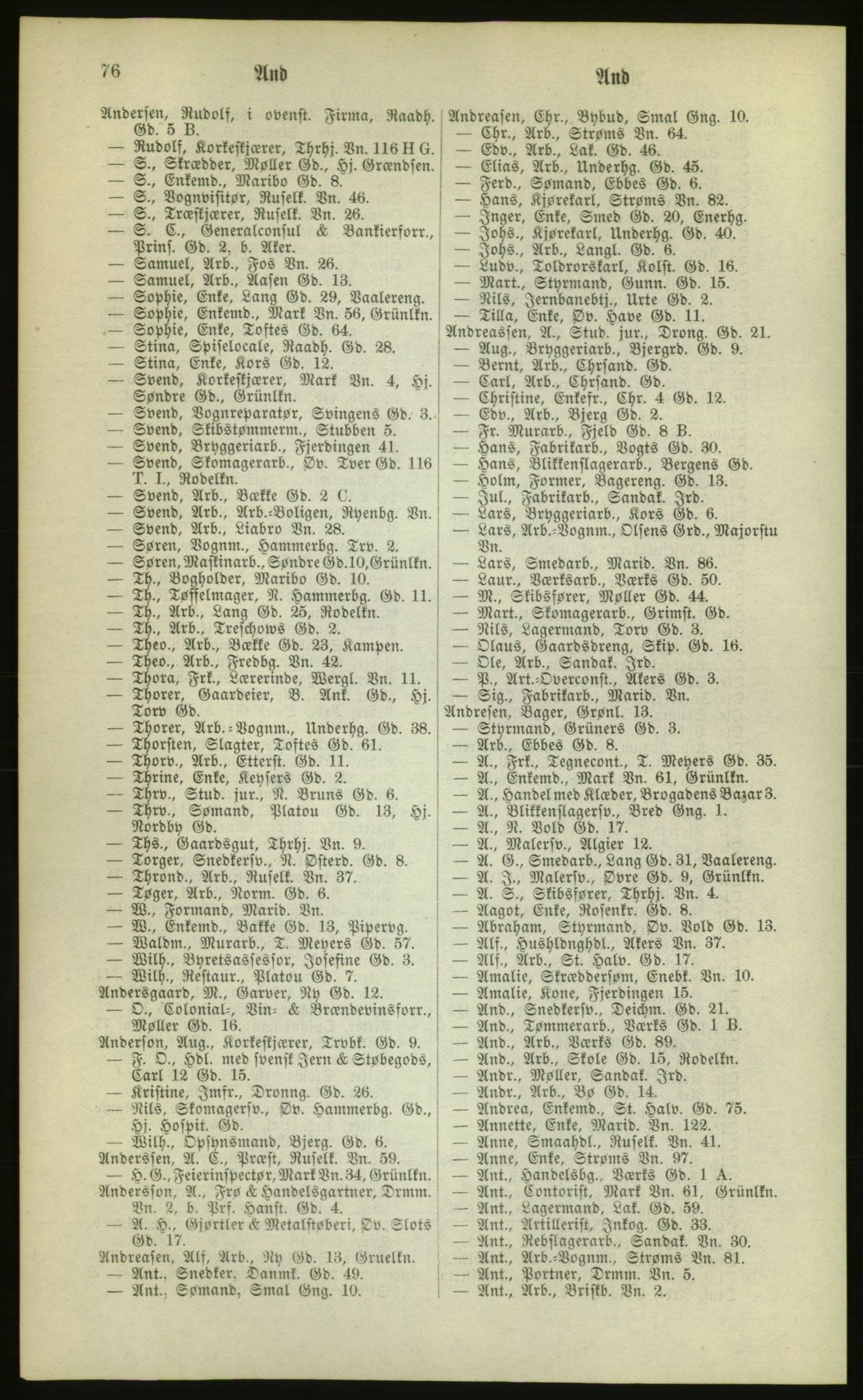 Kristiania/Oslo adressebok, PUBL/-, 1880, p. 76