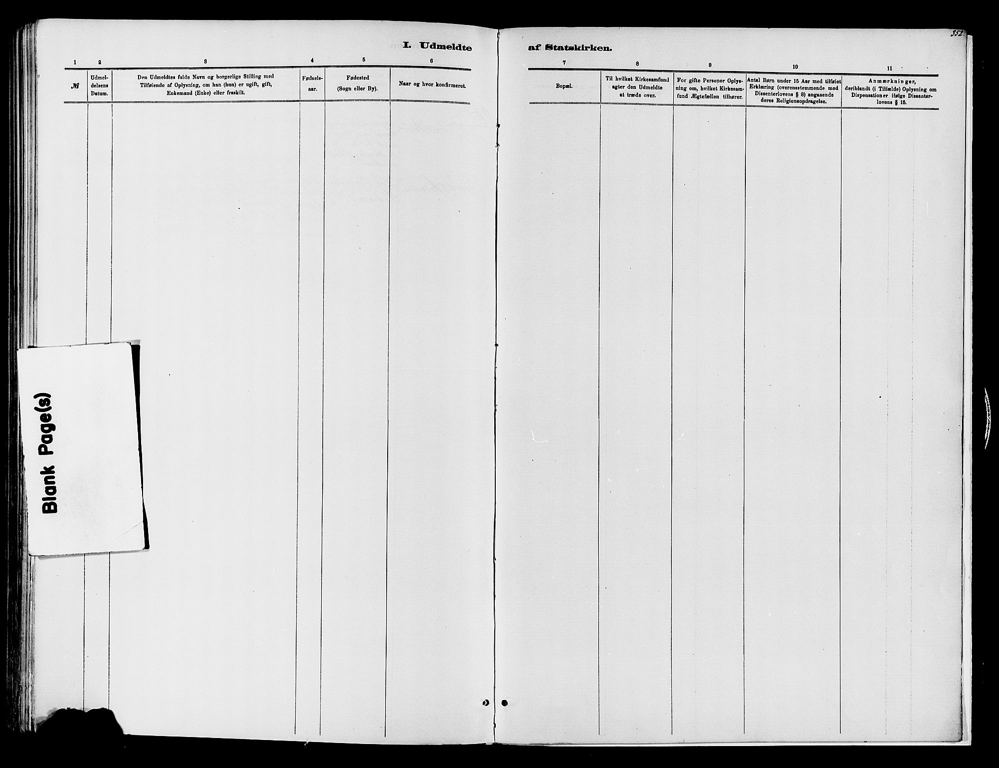 Vardal prestekontor, SAH/PREST-100/H/Ha/Haa/L0008: Parish register (official) no. 8, 1878-1890, p. 352