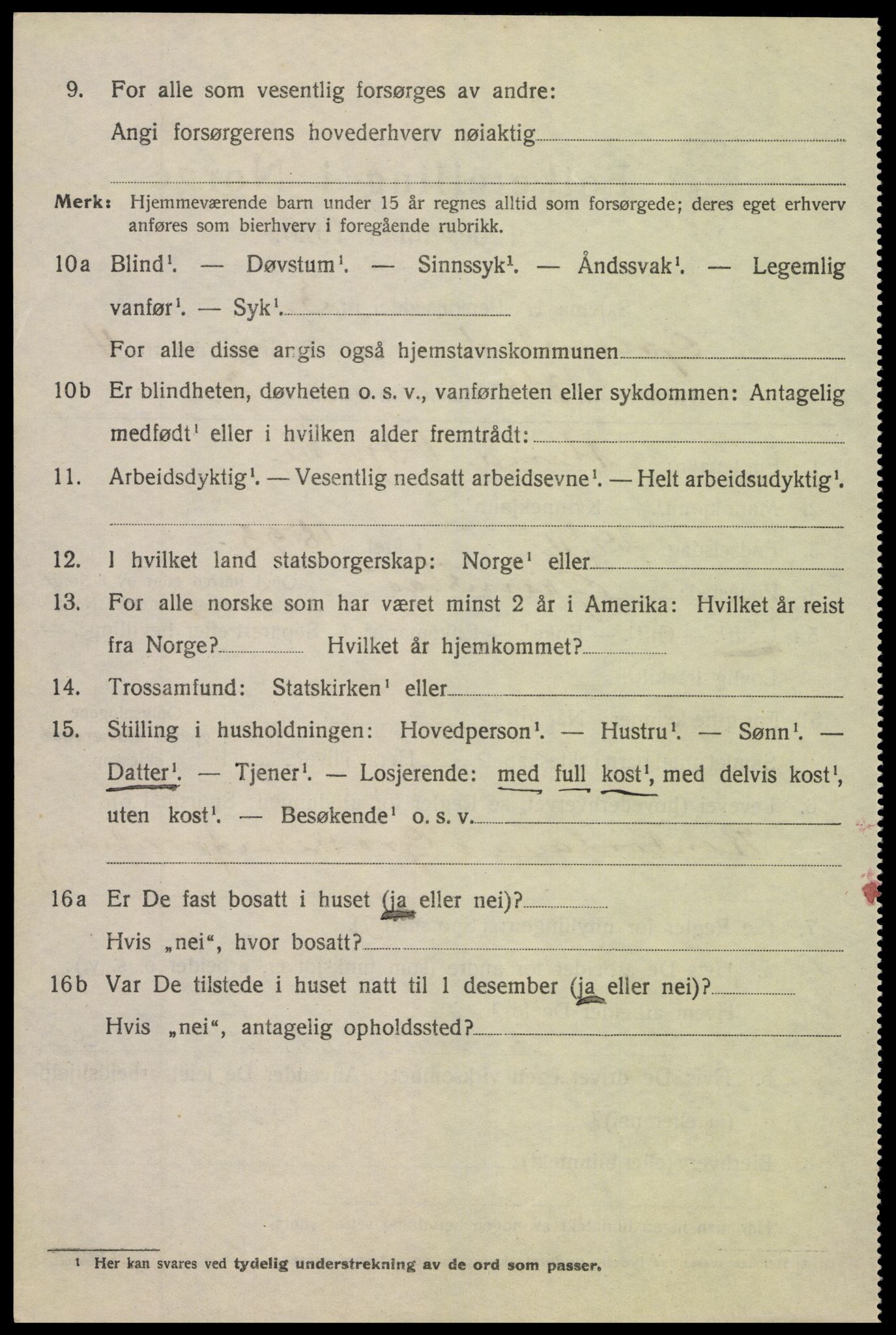 SAK, 1920 census for Grimstad, 1920, p. 5760