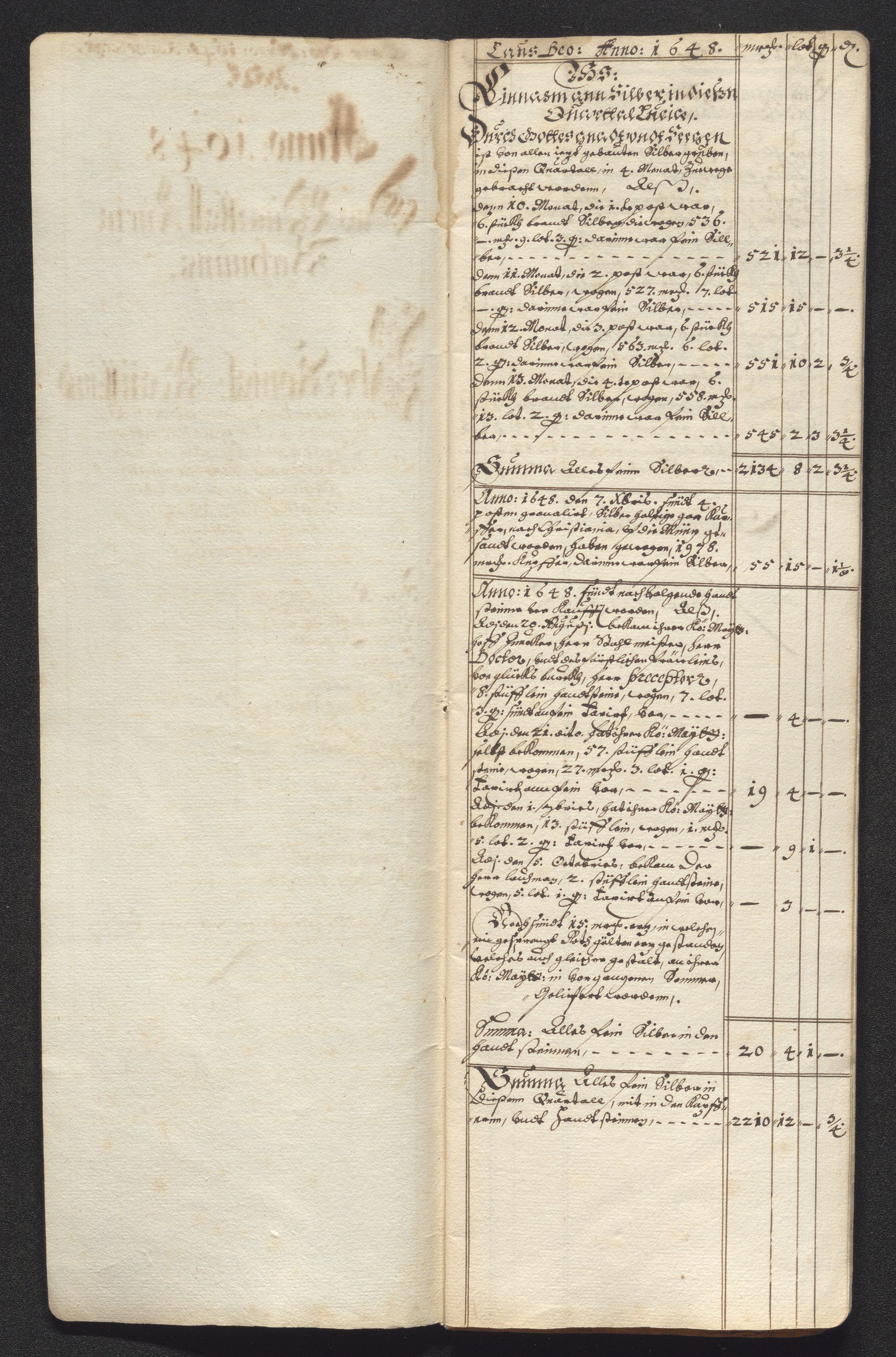 Kongsberg Sølvverk 1623-1816, AV/SAKO-EA-3135/001/D/Dc/Dcd/L0022: Utgiftsregnskap for gruver m.m., 1647-1648, p. 567