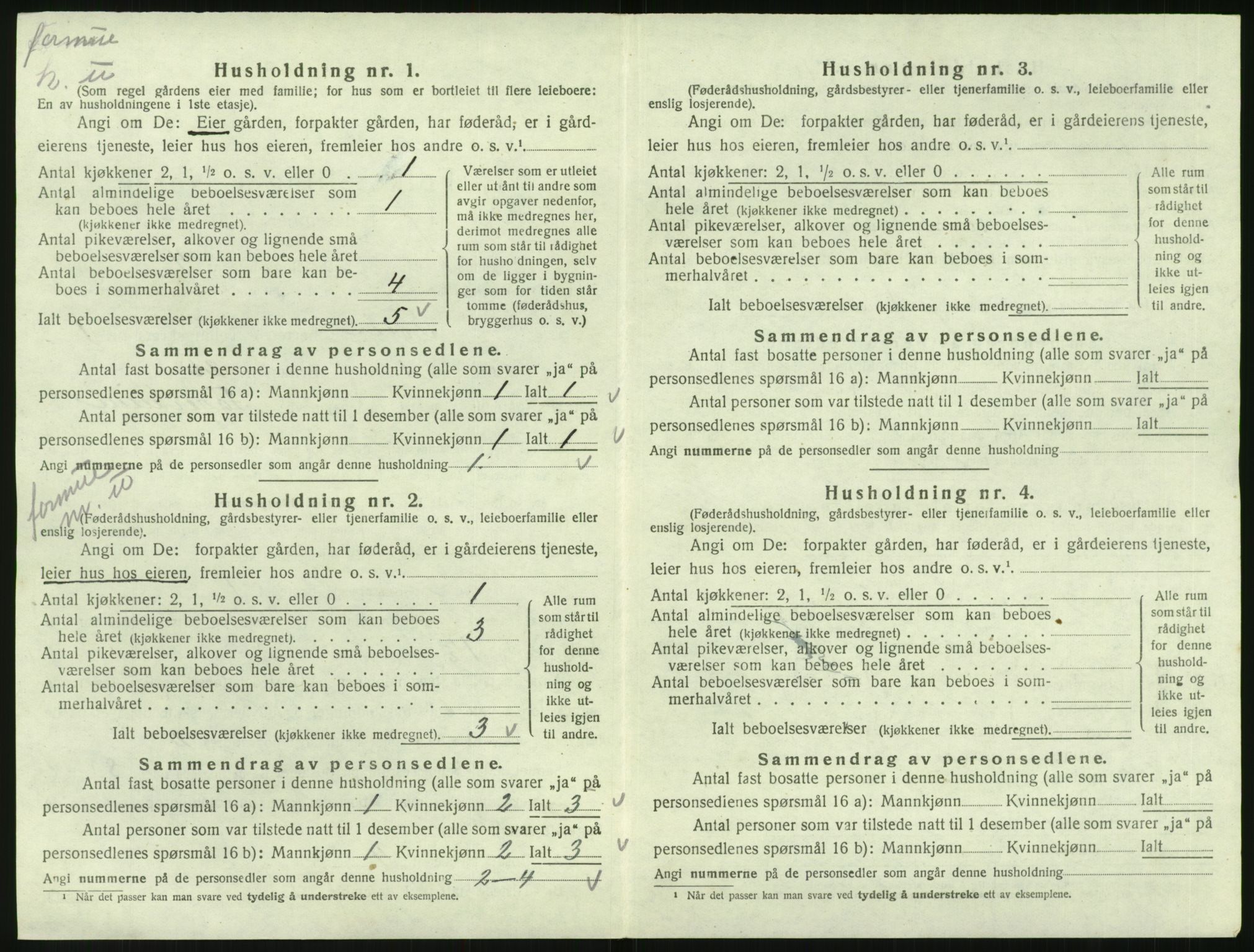 SAK, 1920 census for Tveit, 1920, p. 51