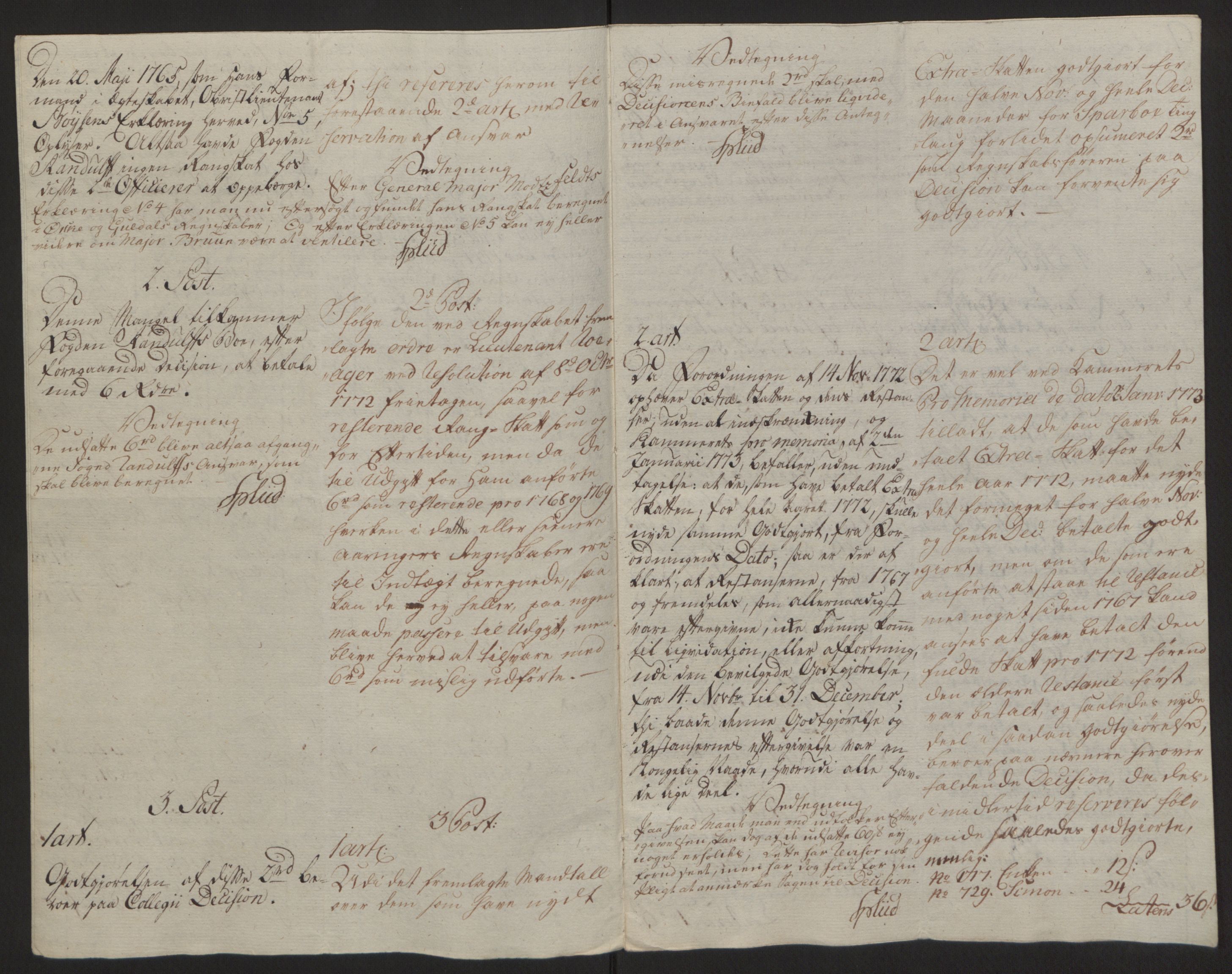 Rentekammeret inntil 1814, Reviderte regnskaper, Fogderegnskap, RA/EA-4092/R63/L4420: Ekstraskatten Inderøy, 1762-1772, p. 643