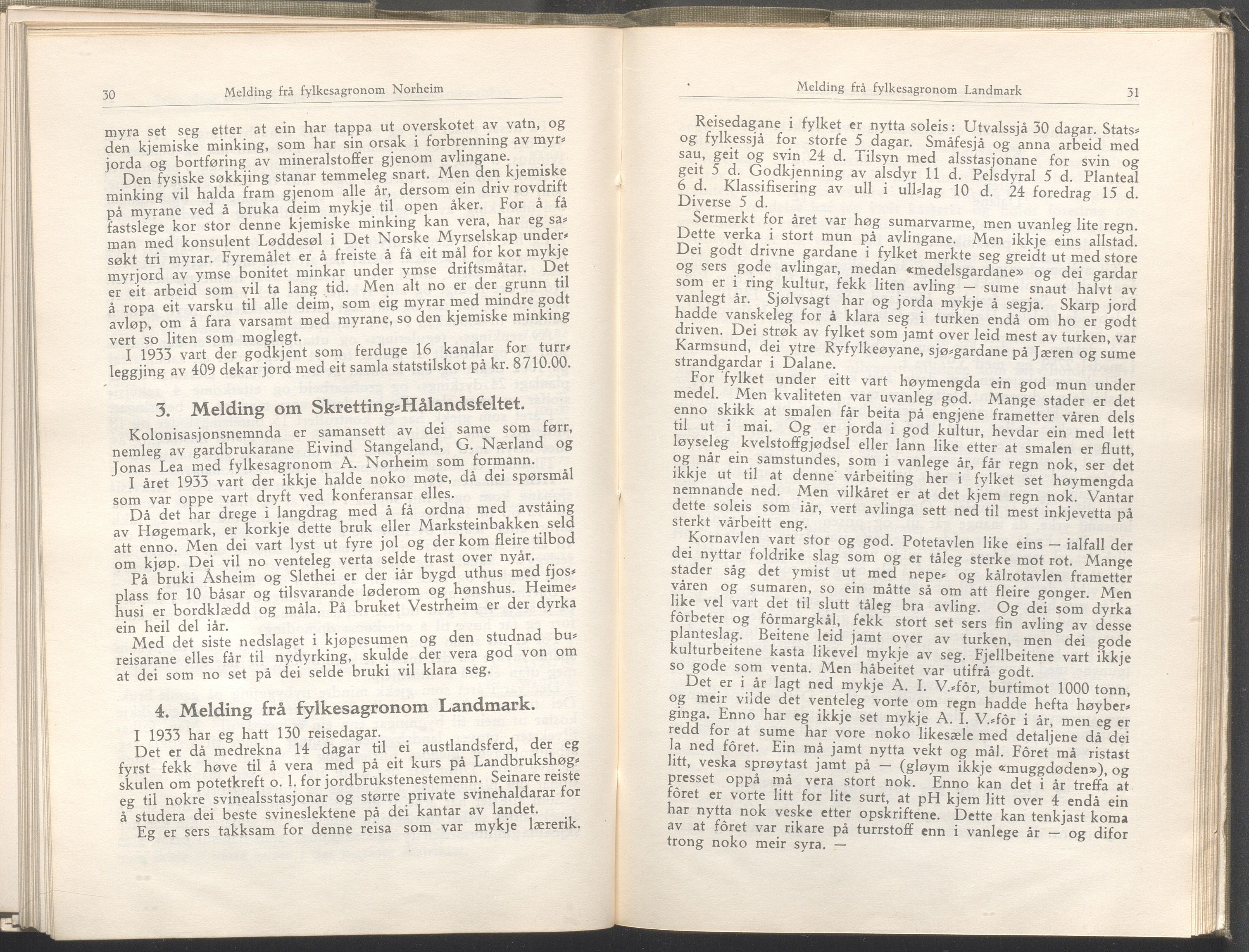 Rogaland fylkeskommune - Fylkesrådmannen , IKAR/A-900/A/Aa/Aaa/L0053: Møtebok , 1934, p. 30-31