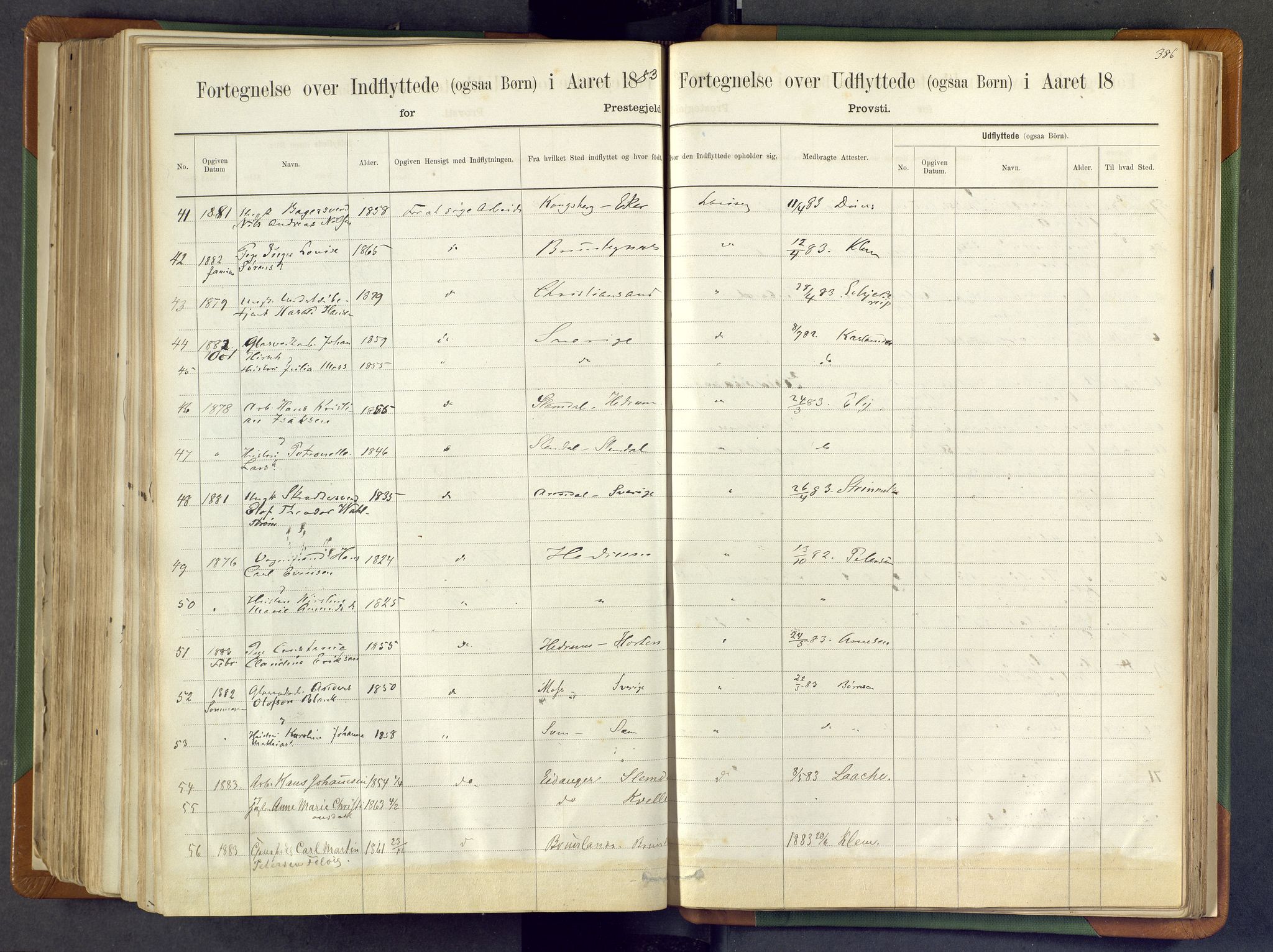 Larvik kirkebøker, AV/SAKO-A-352/F/Fa/L0007: Parish register (official) no. I 7, 1871-1883, p. 386