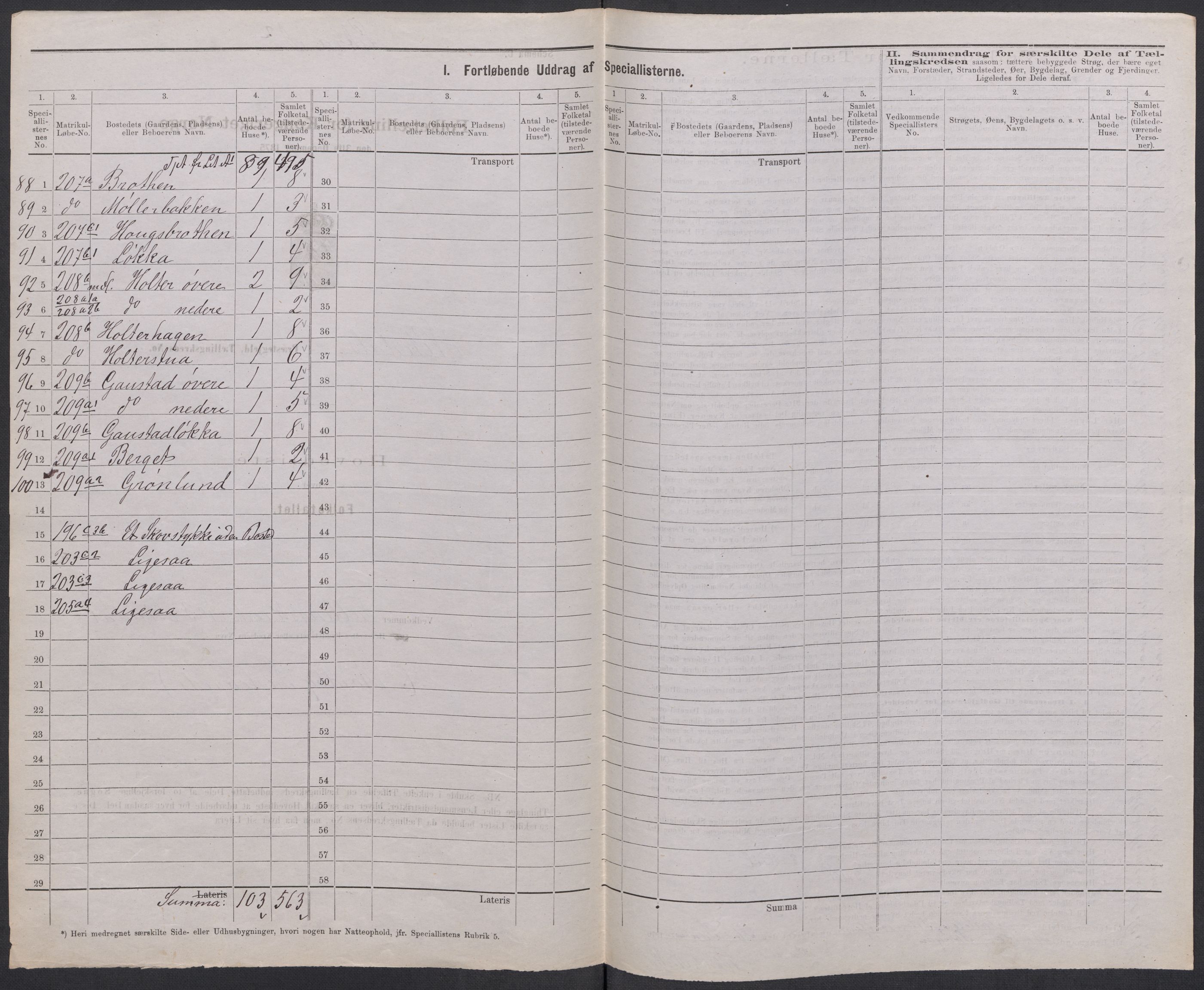 RA, 1875 census for 0233P Nittedal, 1875, p. 14