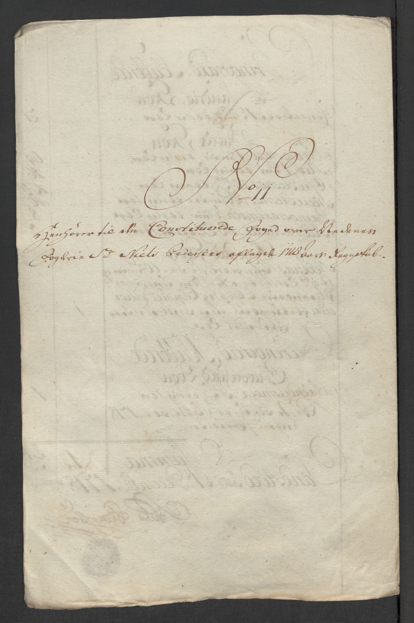 Rentekammeret inntil 1814, Reviderte regnskaper, Fogderegnskap, AV/RA-EA-4092/R39/L2327: Fogderegnskap Nedenes, 1718, p. 216