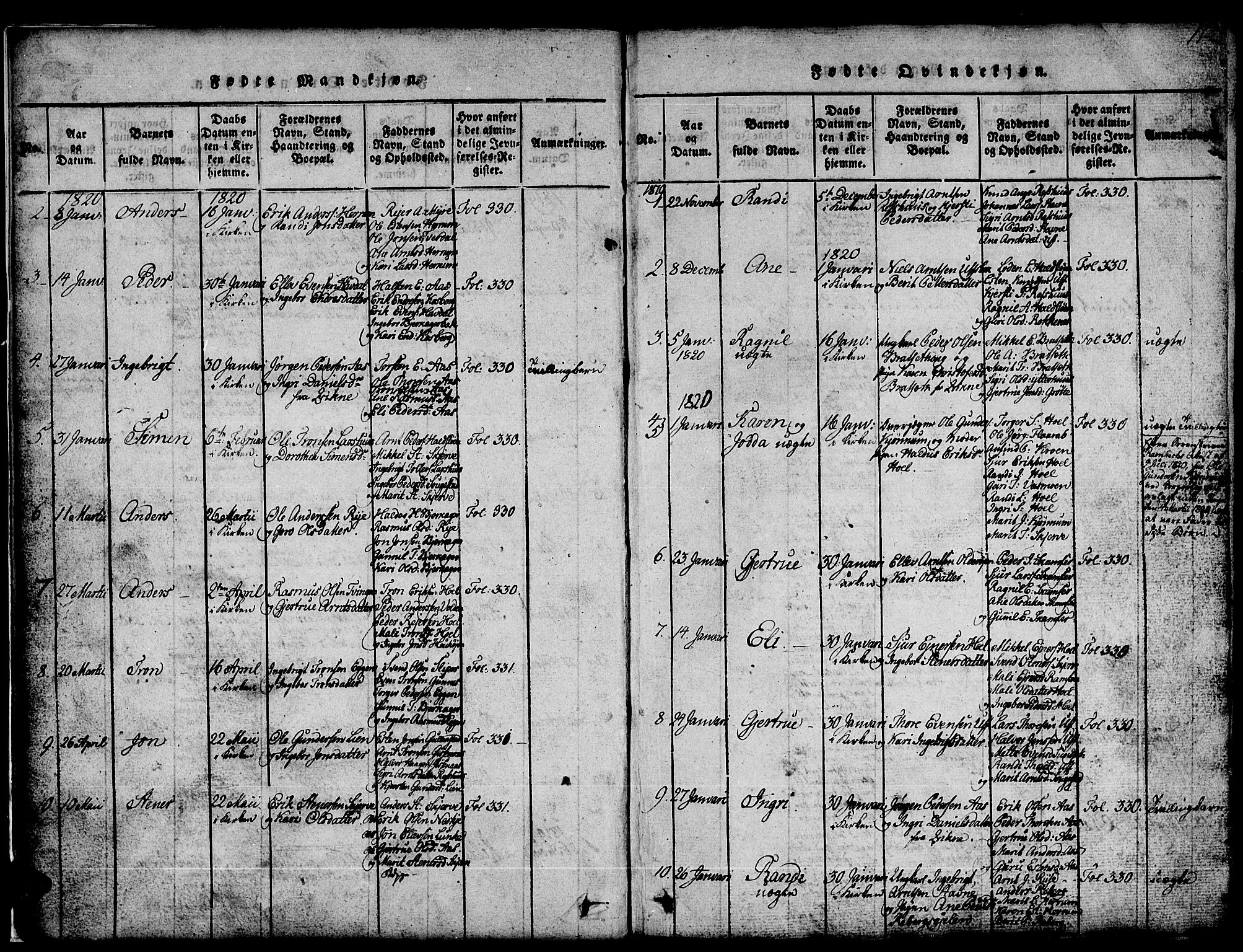 Ministerialprotokoller, klokkerbøker og fødselsregistre - Sør-Trøndelag, SAT/A-1456/674/L0874: Parish register (copy) no. 674C01, 1816-1860, p. 11