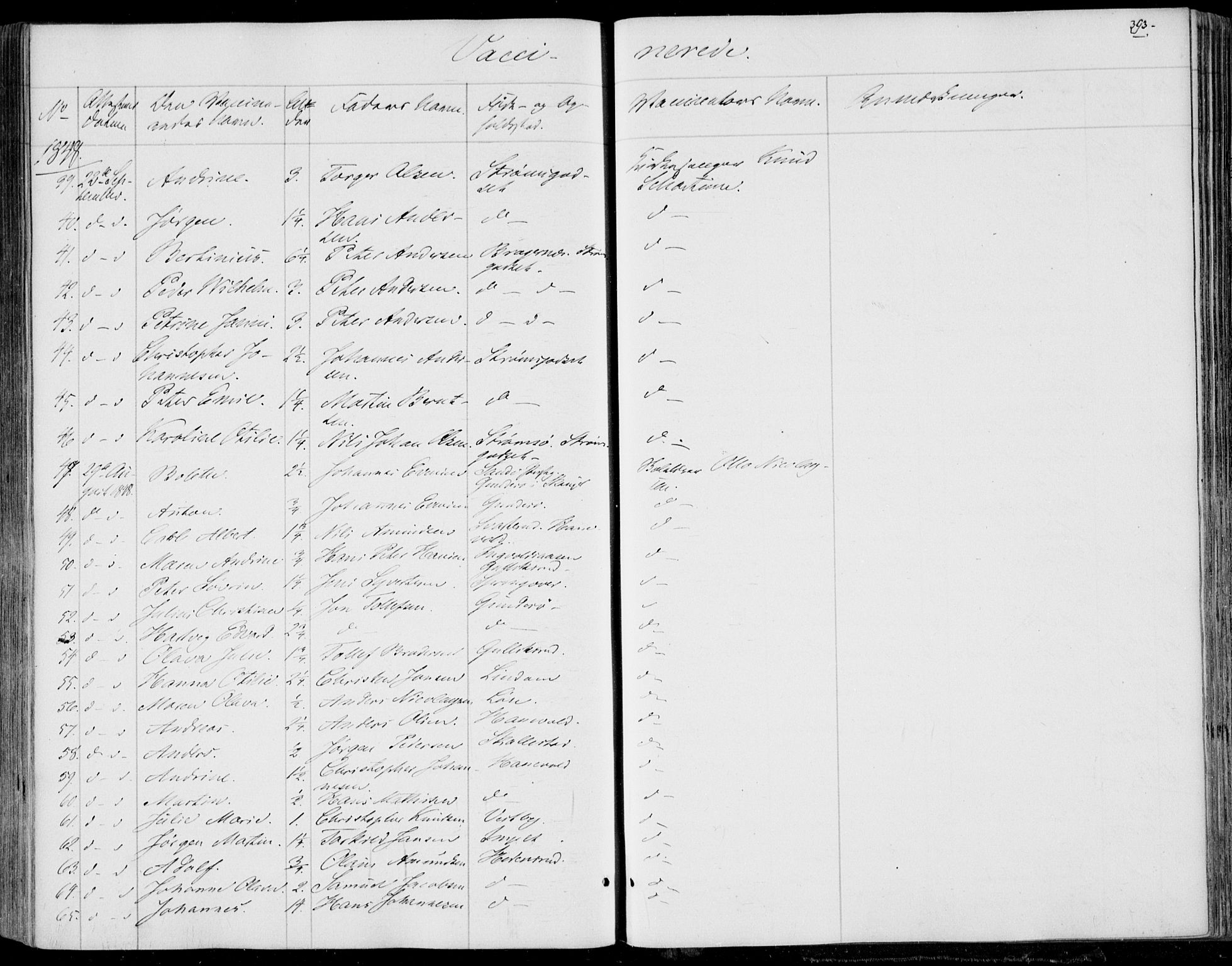 Skoger kirkebøker, SAKO/A-59/F/Fa/L0003: Parish register (official) no. I 3, 1842-1861, p. 393