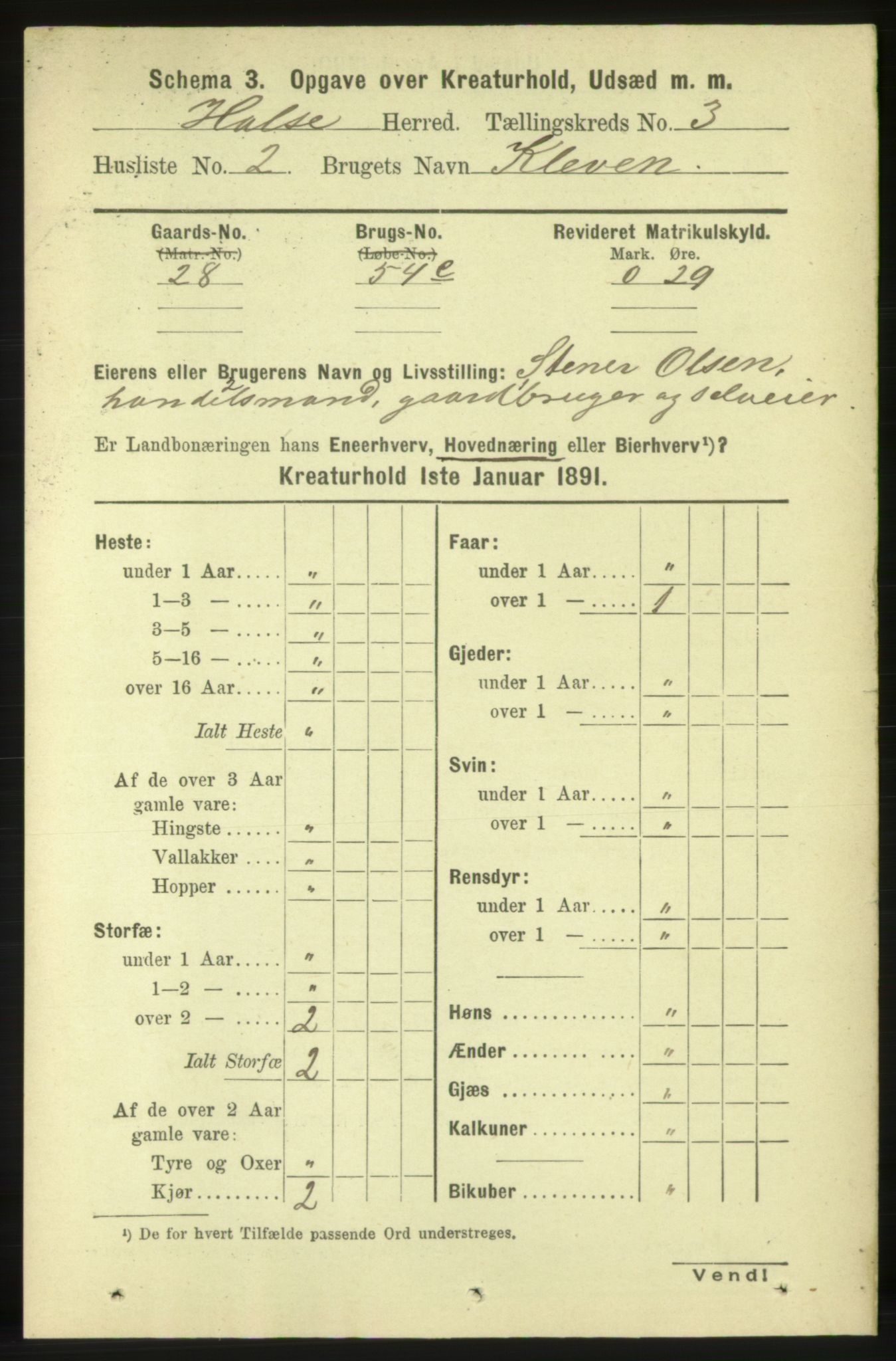 RA, 1891 census for 1571 Halsa, 1891, p. 1968