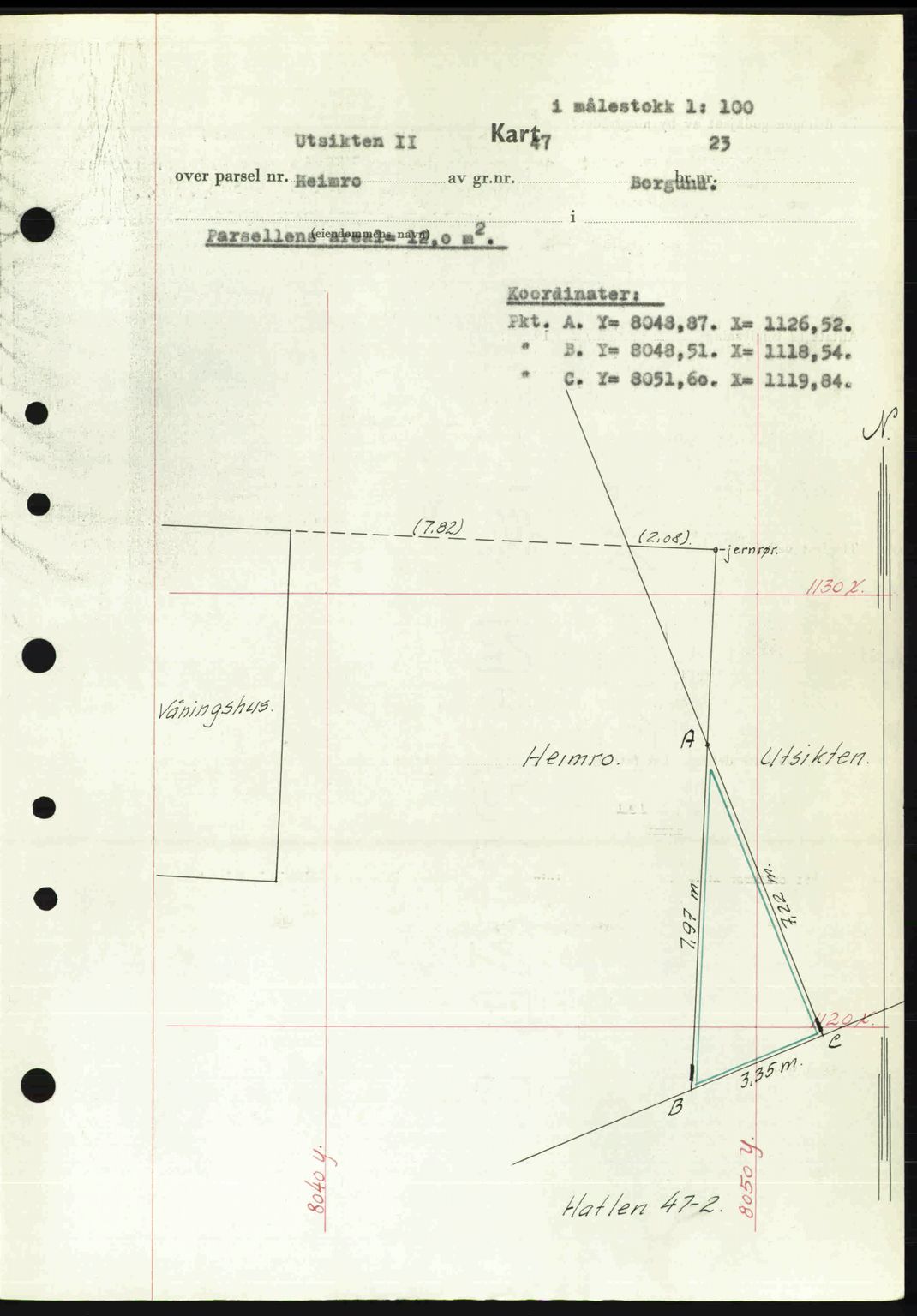 Nordre Sunnmøre sorenskriveri, AV/SAT-A-0006/1/2/2C/2Ca: Mortgage book no. A33, 1949-1950, Diary no: : 266/1950