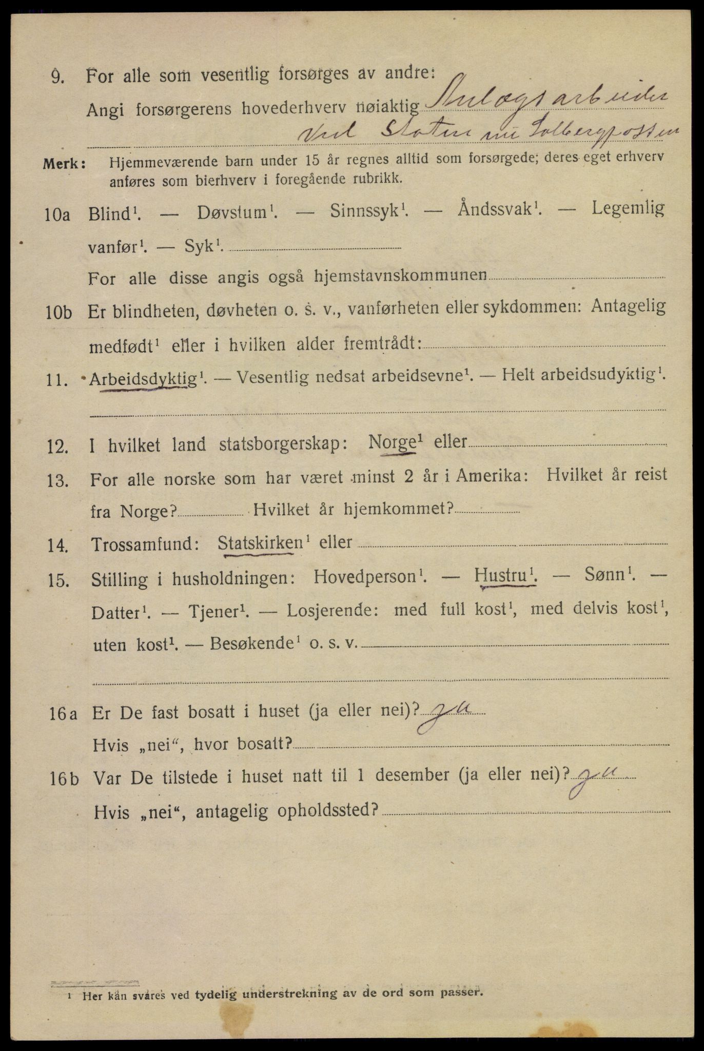 SAKO, 1920 census for Hønefoss, 1920, p. 4077