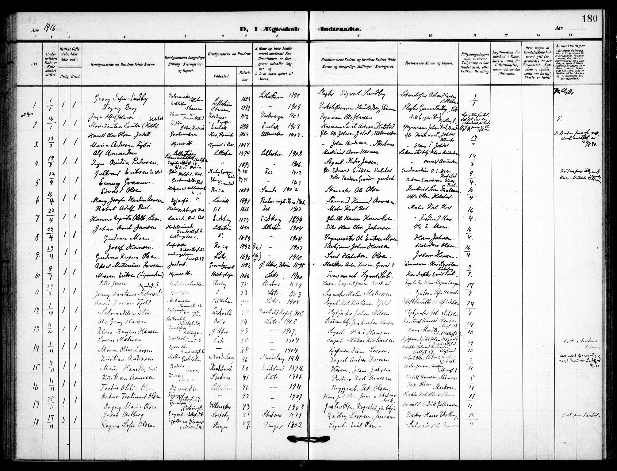 Skedsmo prestekontor Kirkebøker, AV/SAO-A-10033a/F/Fc/L0001: Parish register (official) no. III 1, 1908-1916, p. 180