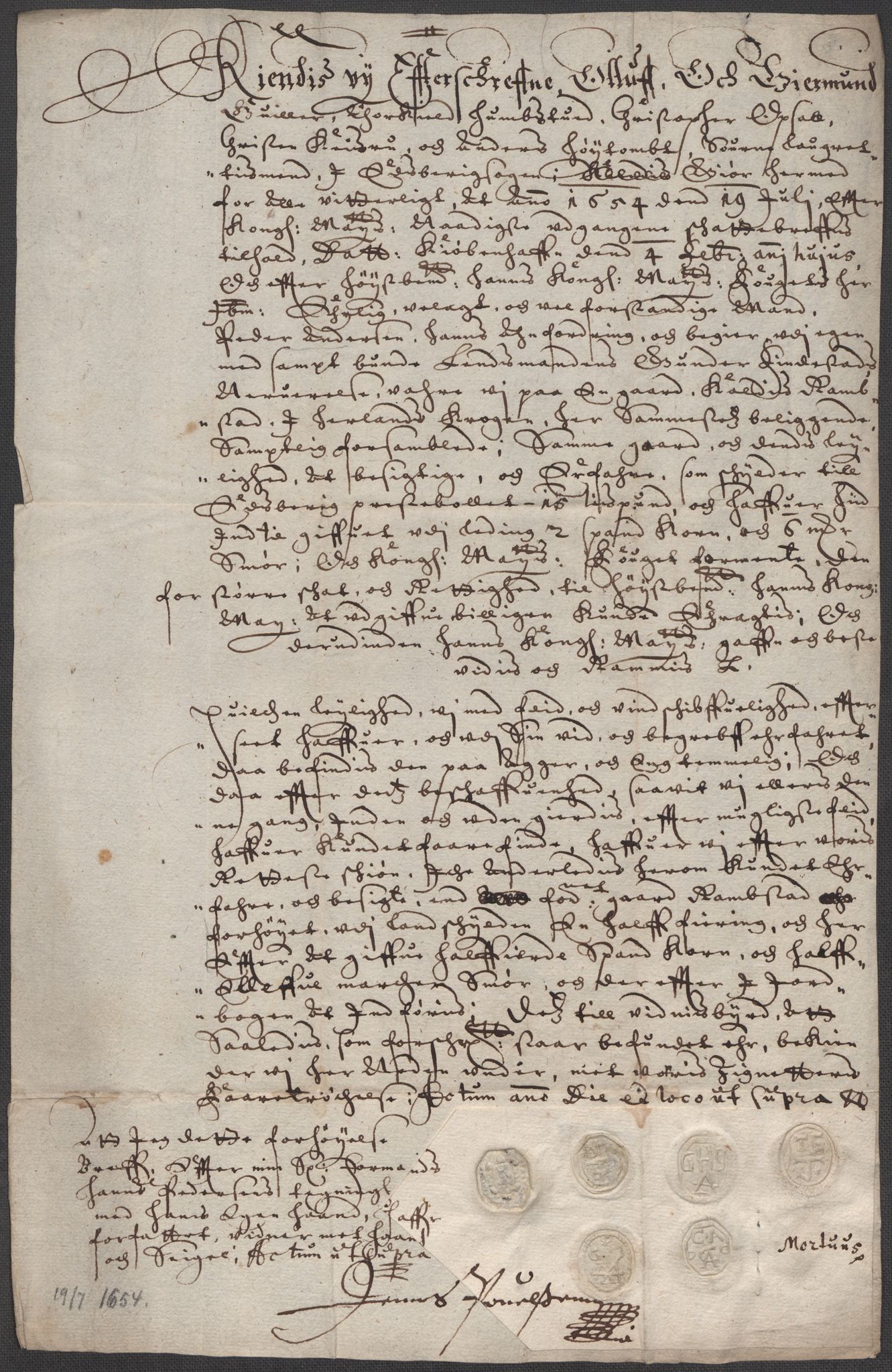 Riksarkivets diplomsamling, AV/RA-EA-5965/F15/L0004: Prestearkiv - Østfold, 1577-1709, p. 203