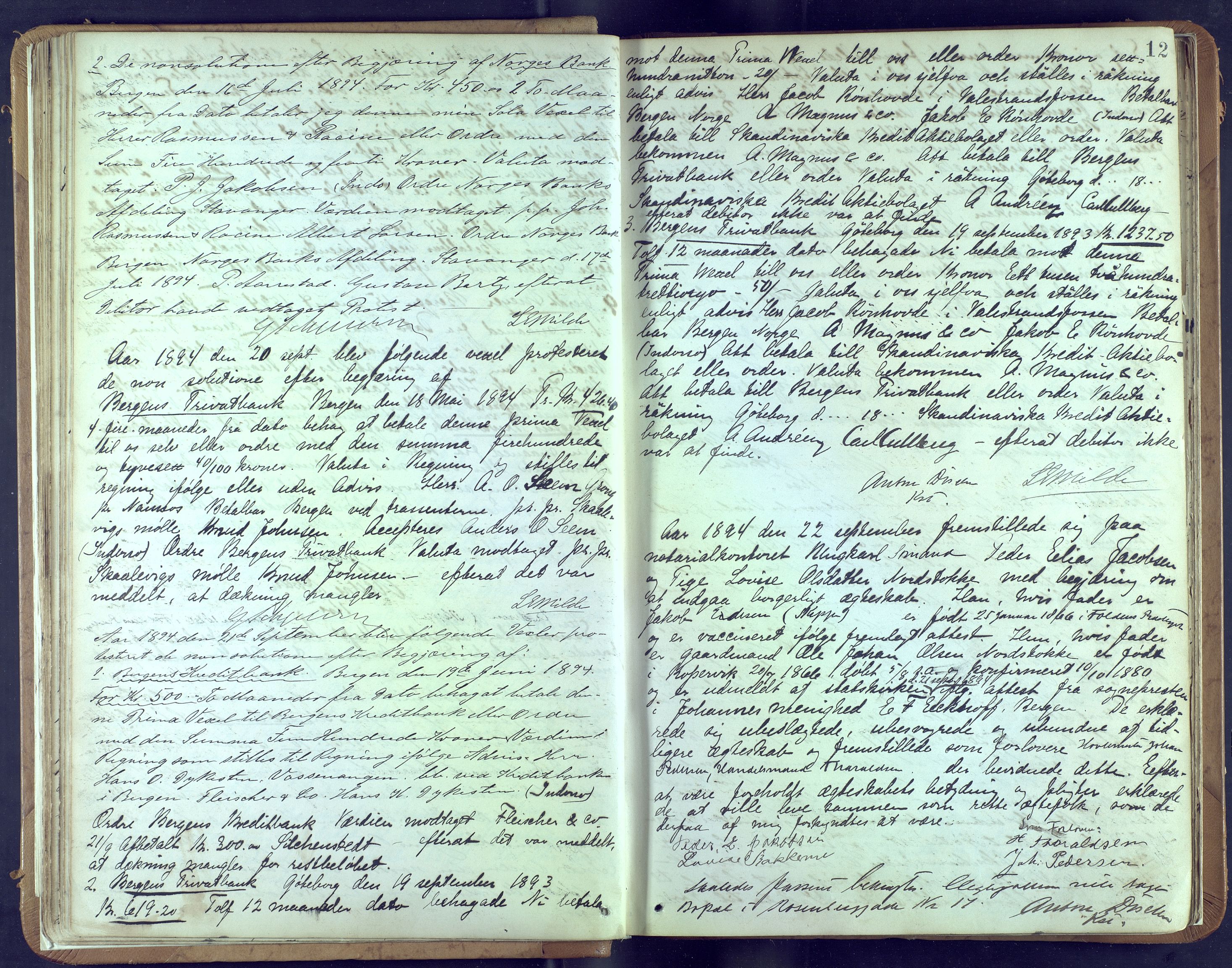 Byfogd og Byskriver i Bergen, AV/SAB-A-3401/10/10A/L0023: Notarialprotokoller, 1894-1897, p. 11b-12a