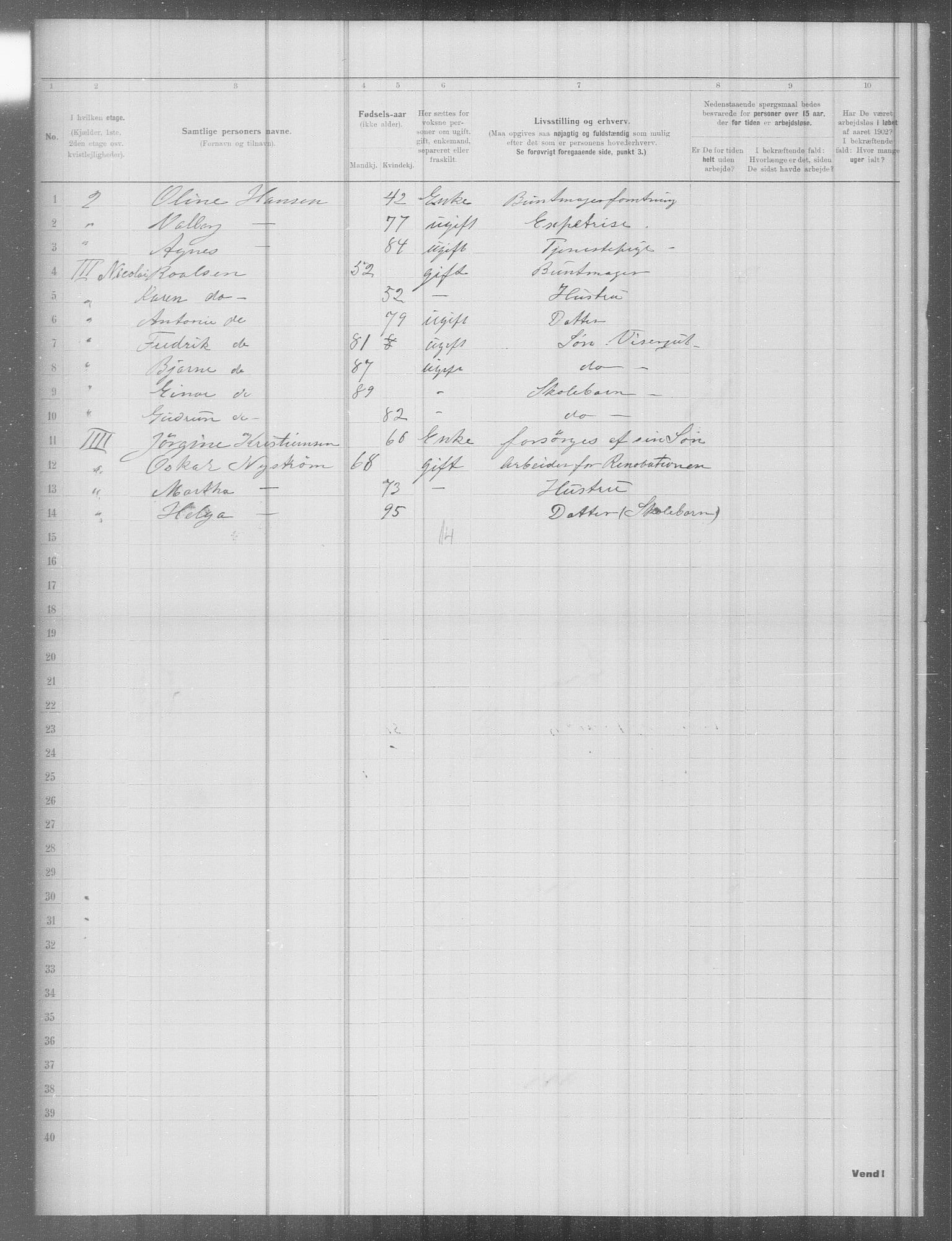 OBA, Municipal Census 1902 for Kristiania, 1902, p. 6296