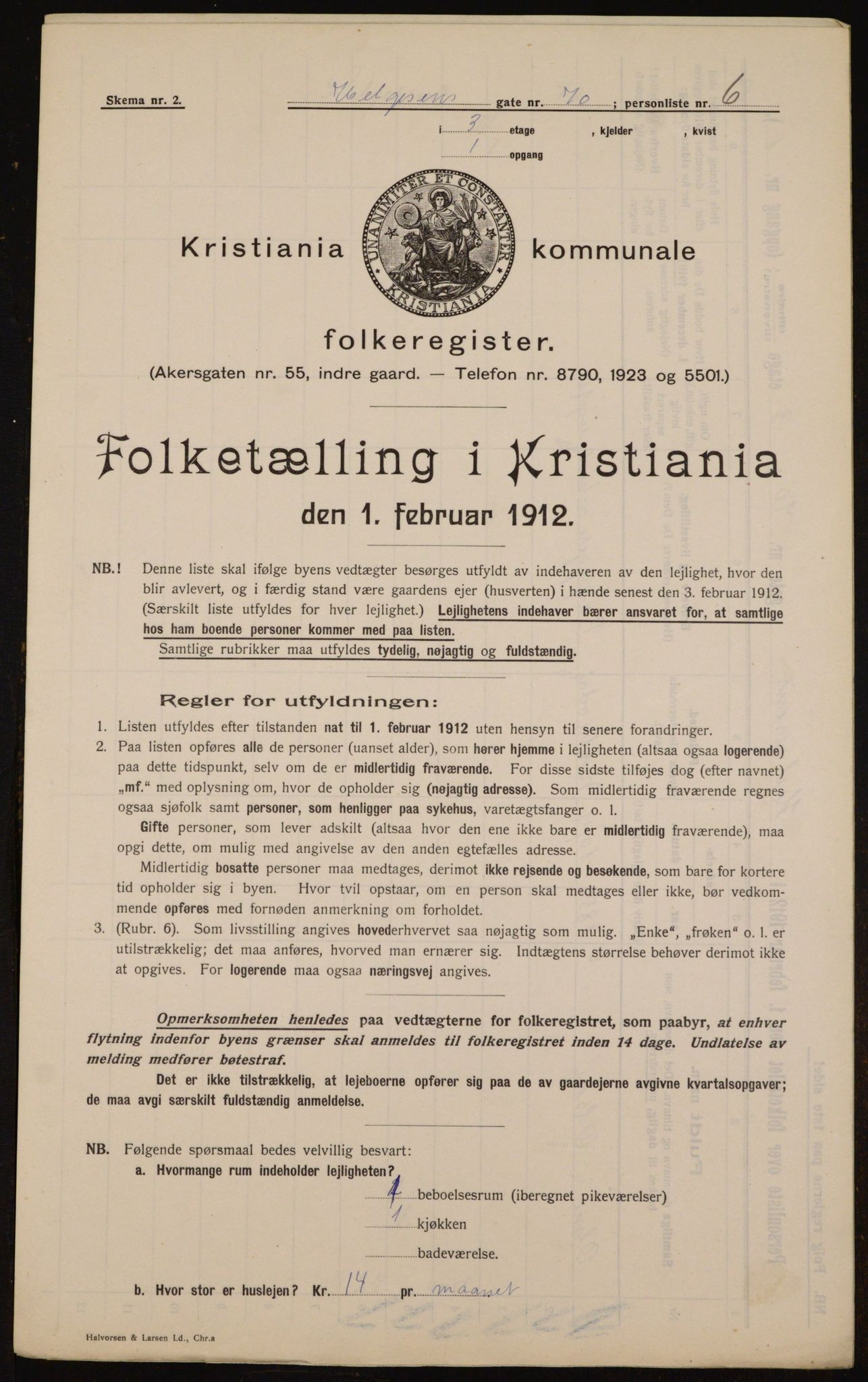 OBA, Municipal Census 1912 for Kristiania, 1912, p. 38859