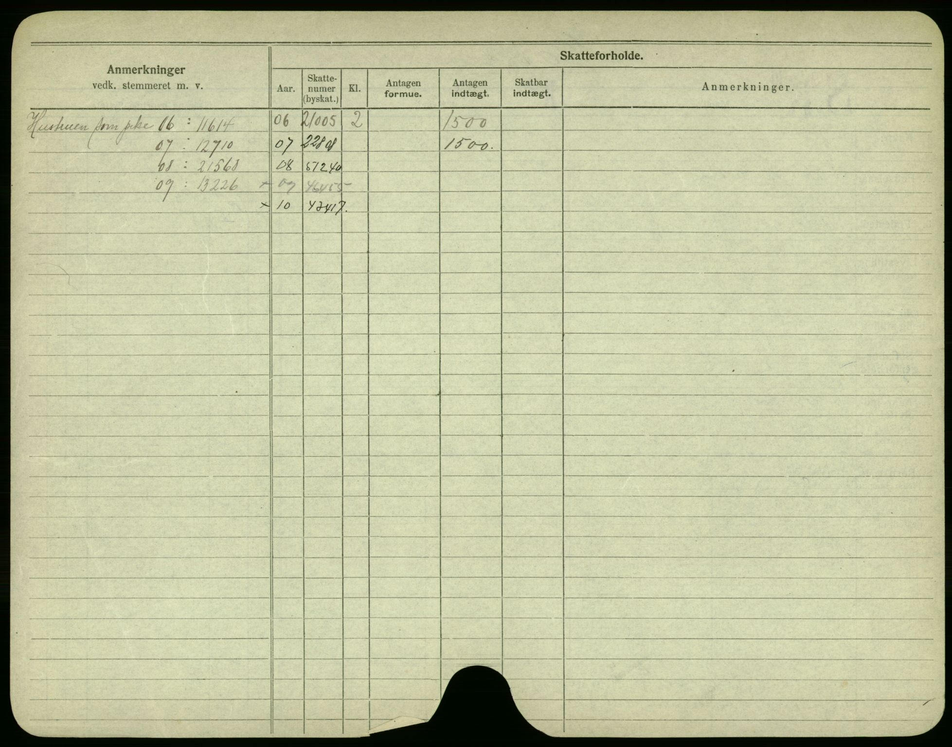 Oslo folkeregister, Registerkort, AV/SAO-A-11715/F/Fa/Fac/L0002: Menn, 1906-1914, p. 661b